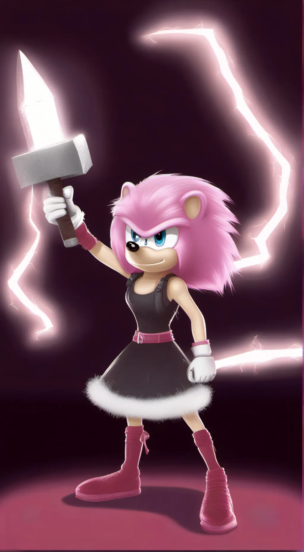 ai character: lightning amy background