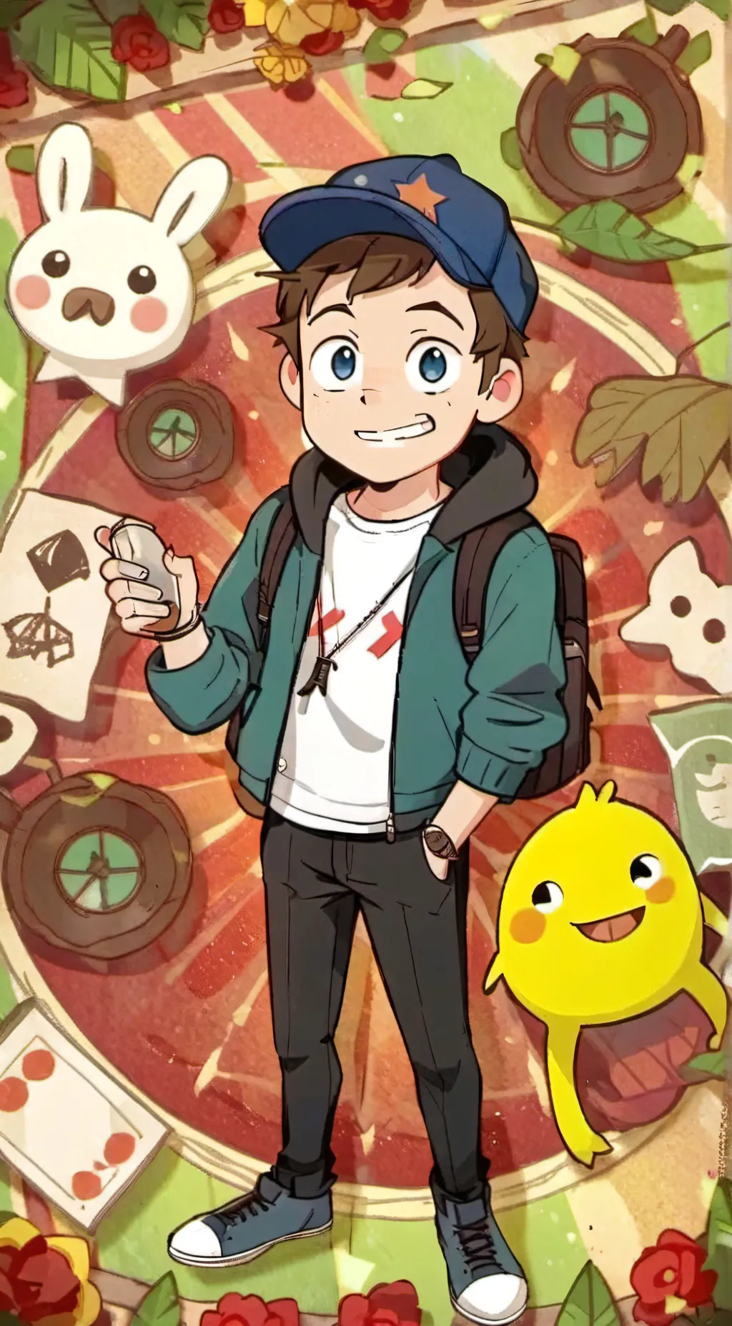 ai character: Gravity Falls  background