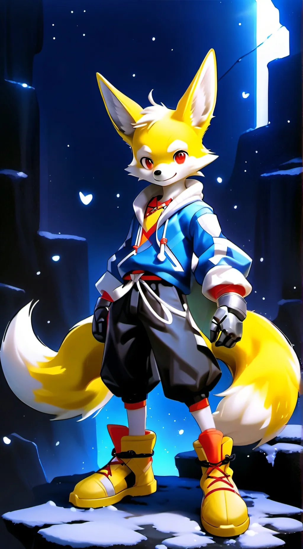 ai character: Tails the fox  background