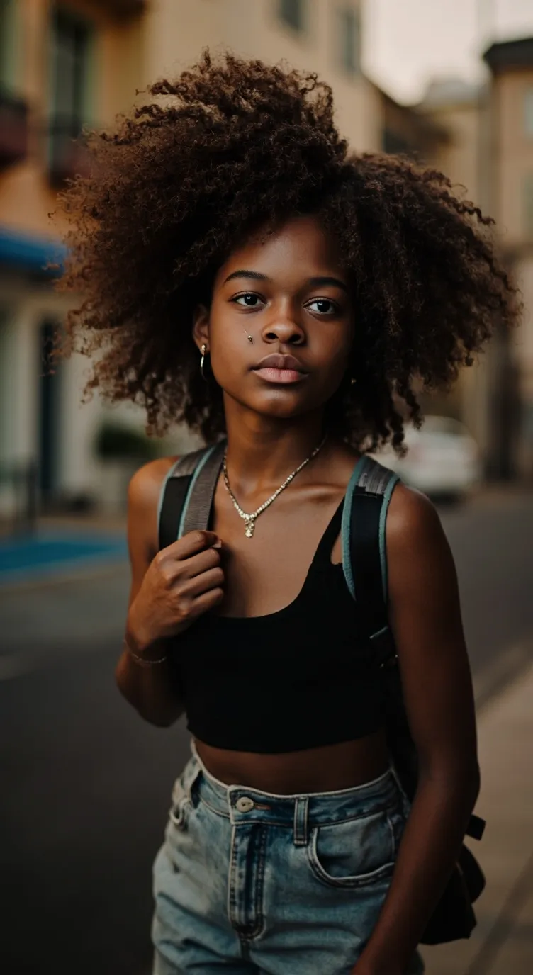 ai character: Amara Caldwell  background