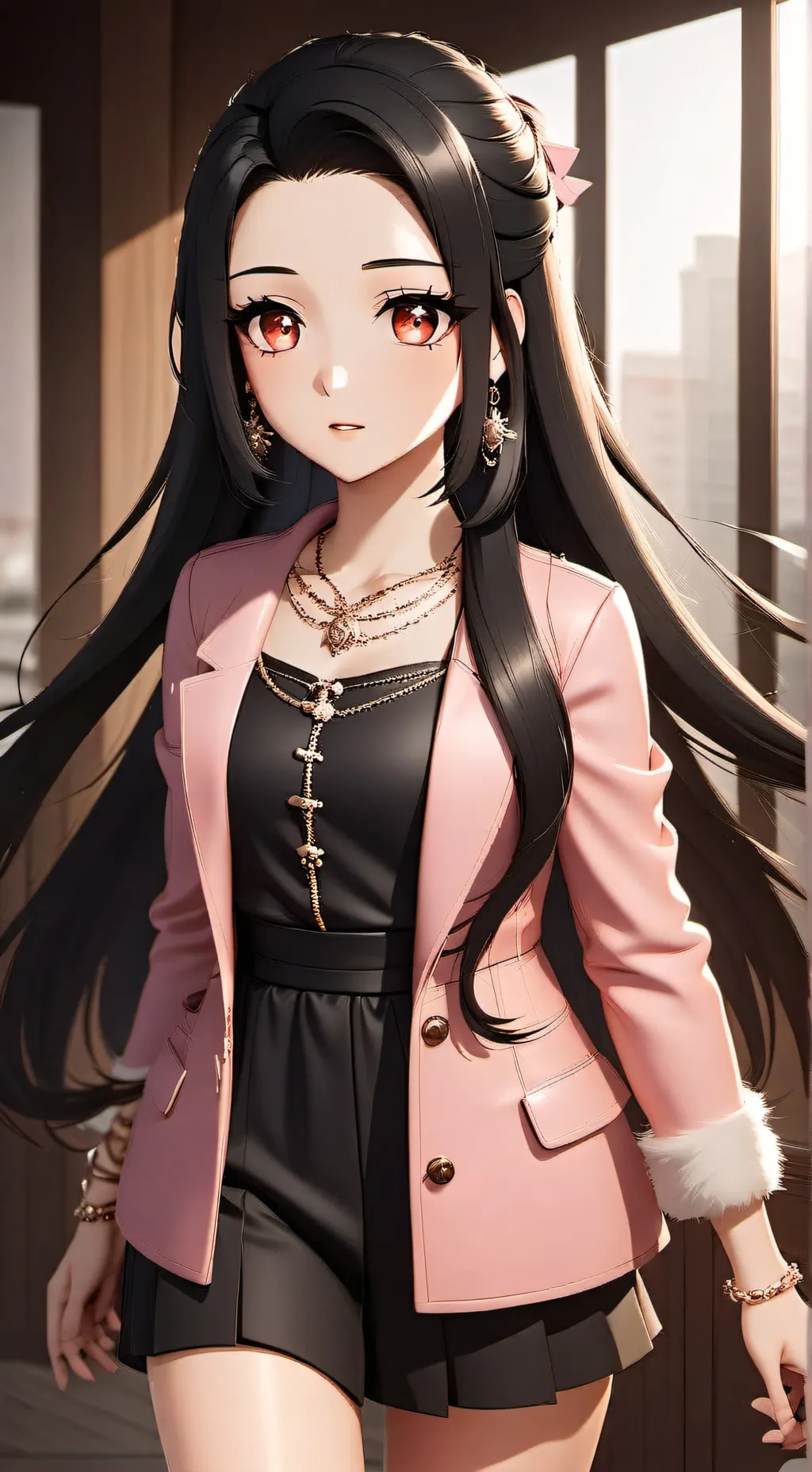 ai character: nezuko  background
