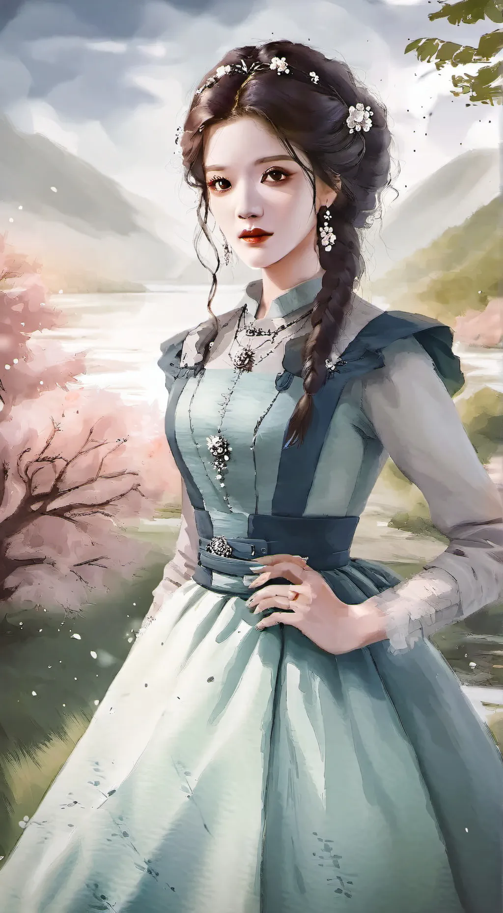 ai character: luna background