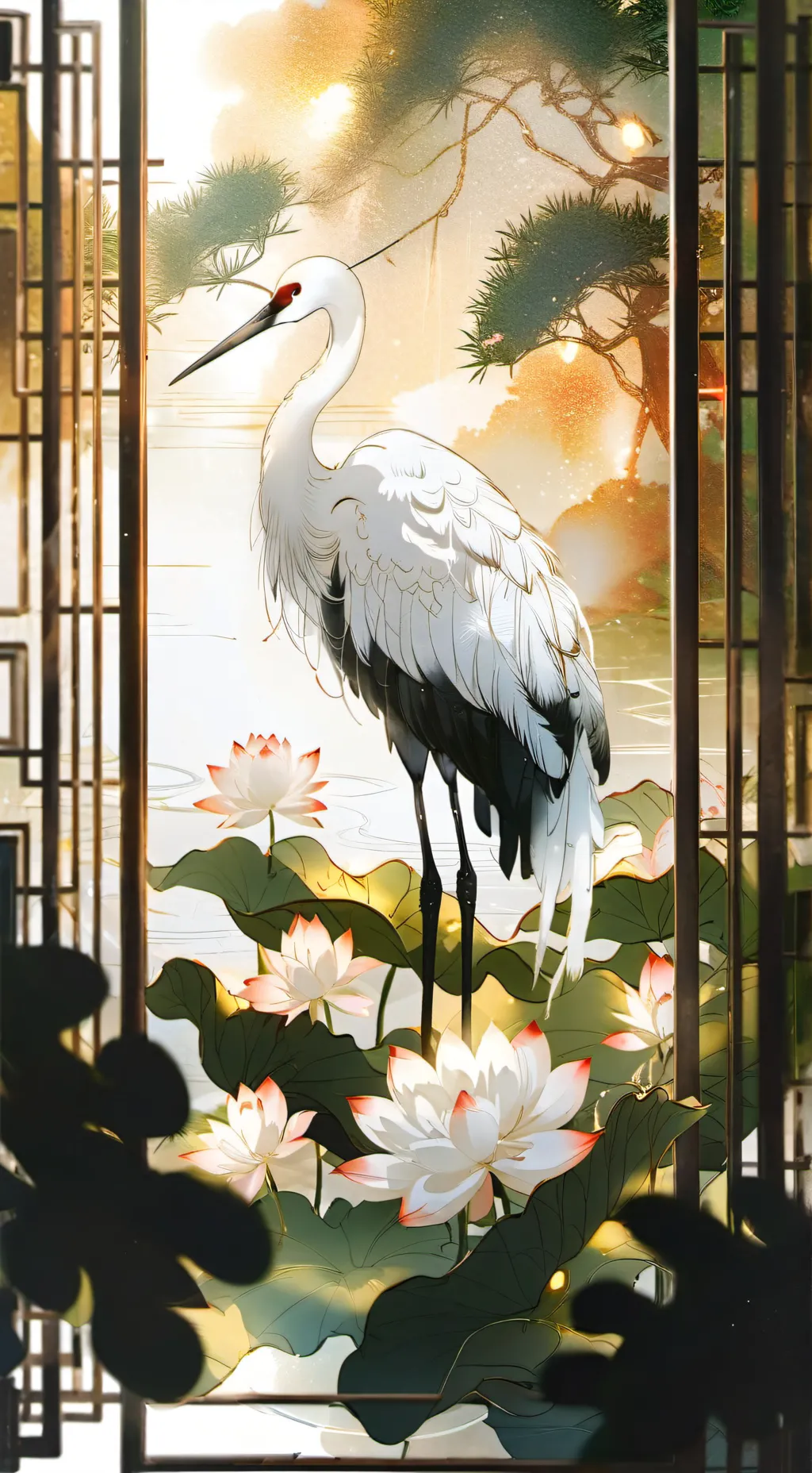 ai character: Lotus background