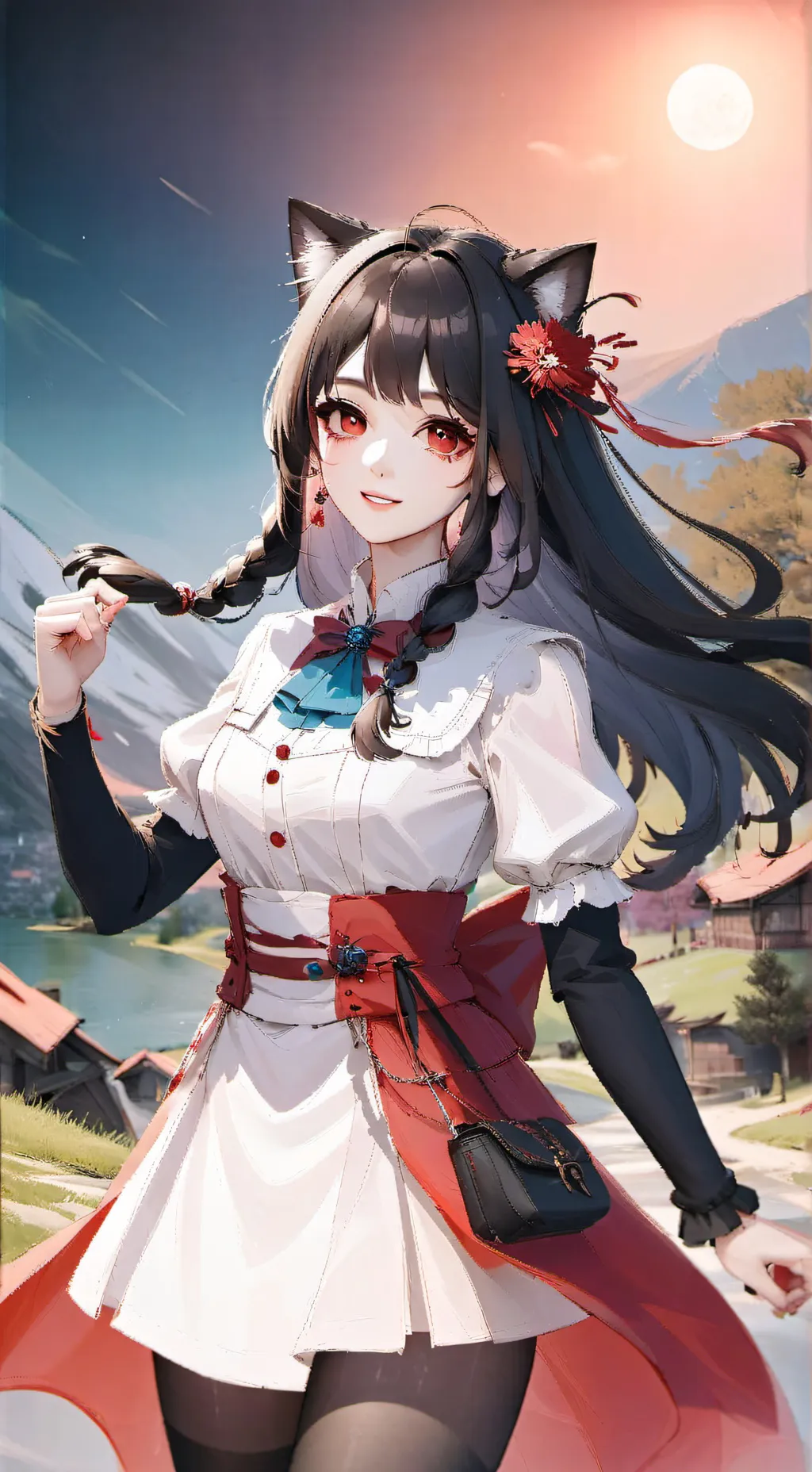 ai character: Служанка  background