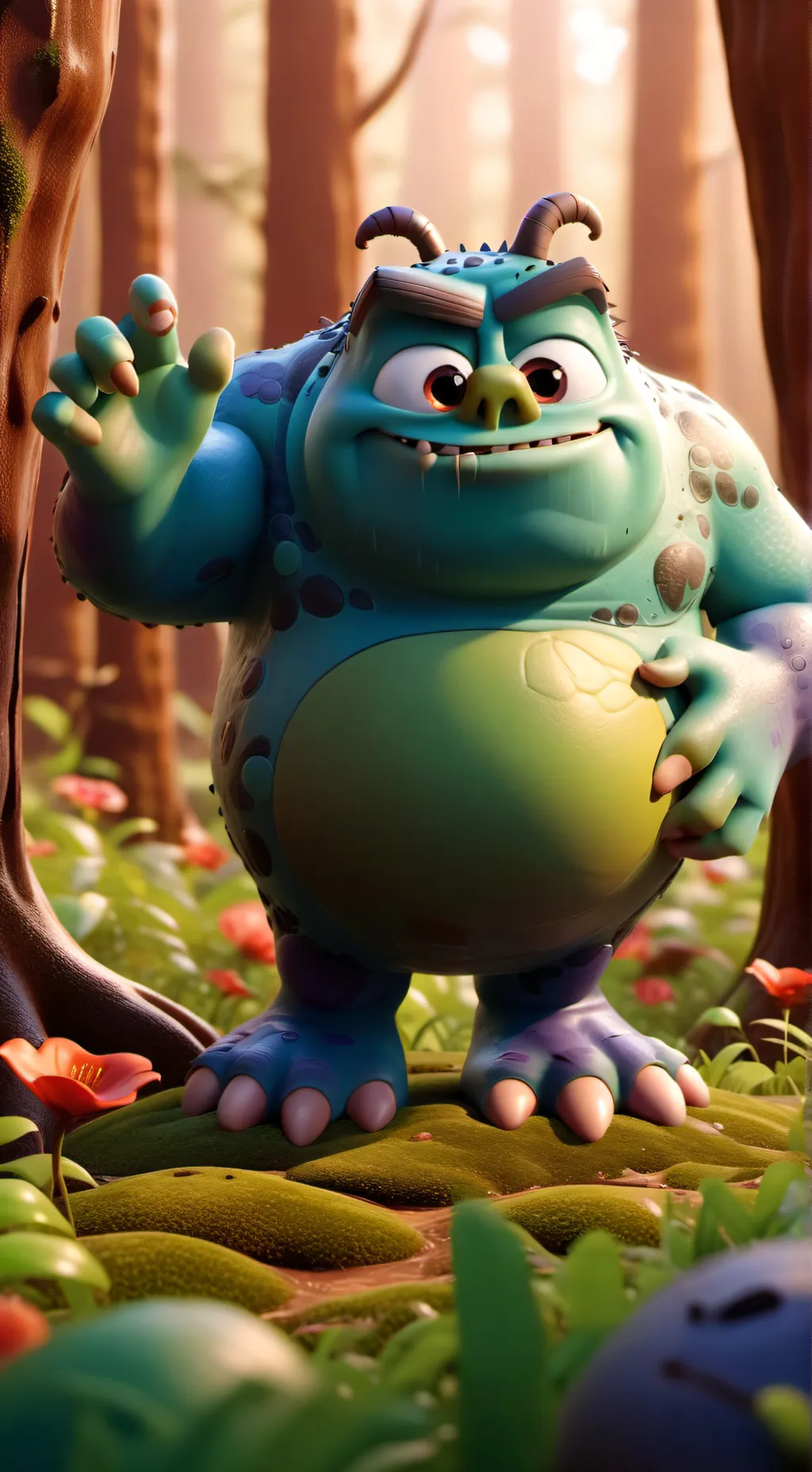 ai character: nomnomnomnomnom background