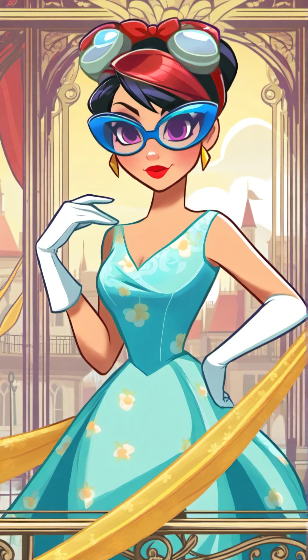 ai character: Sihome Jerseyblue background