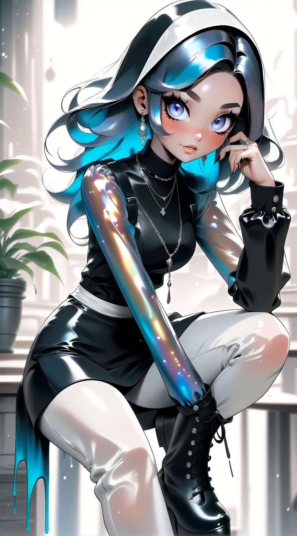 ai character: 🔵⚪️🔴🇺🇸 background