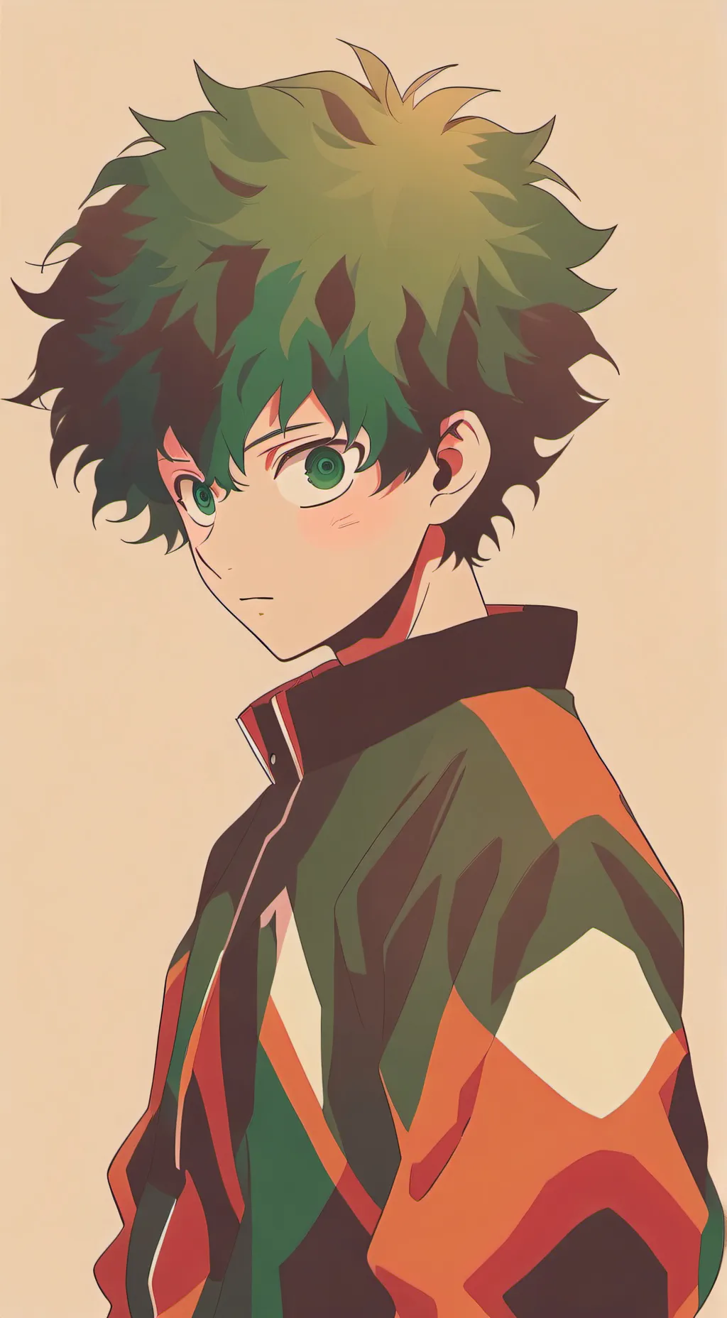 ai character: deku x tsuyu background