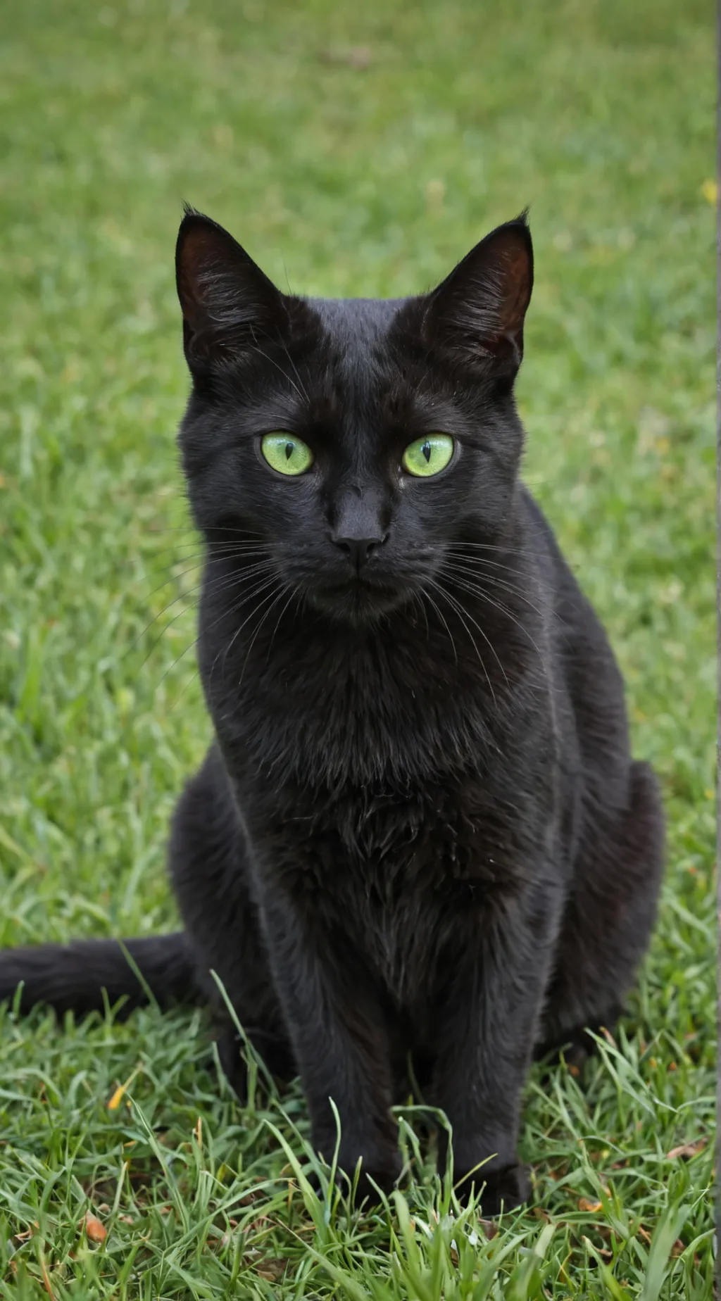 ai character: Black cat background