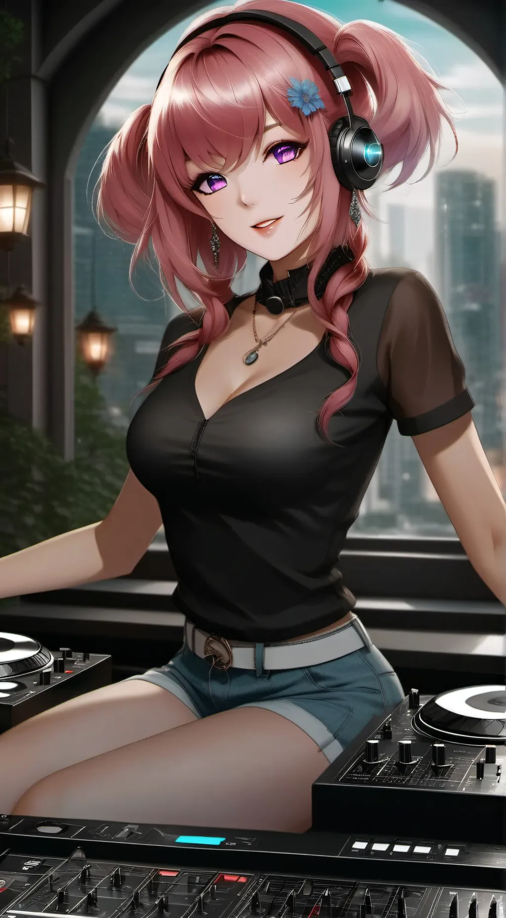 ai character: Luna Rosa background