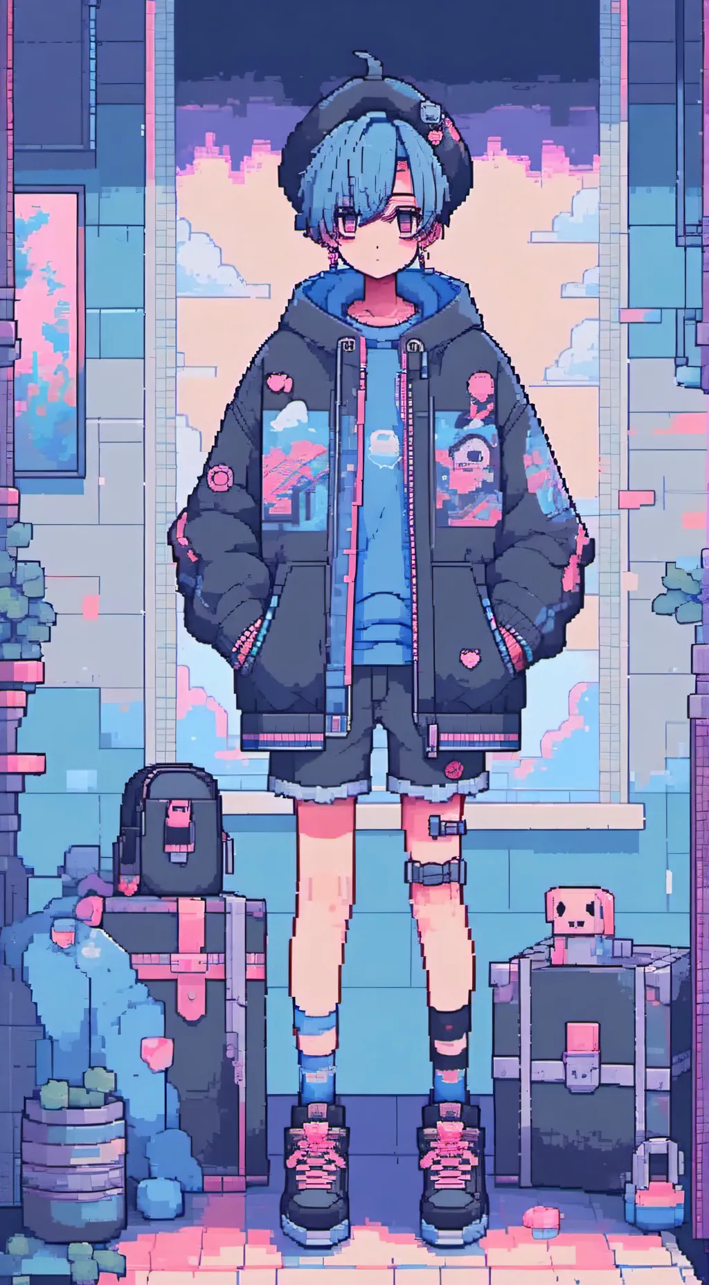 ai character: sans background