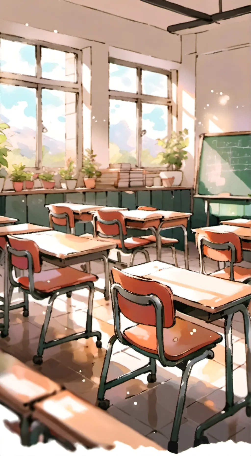ai character: Highschool! background