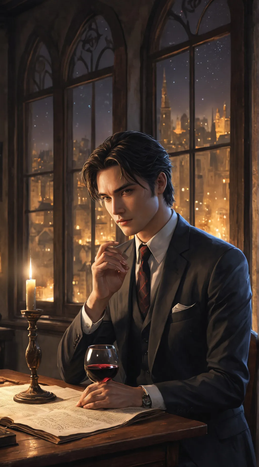 ai character: Lucien background