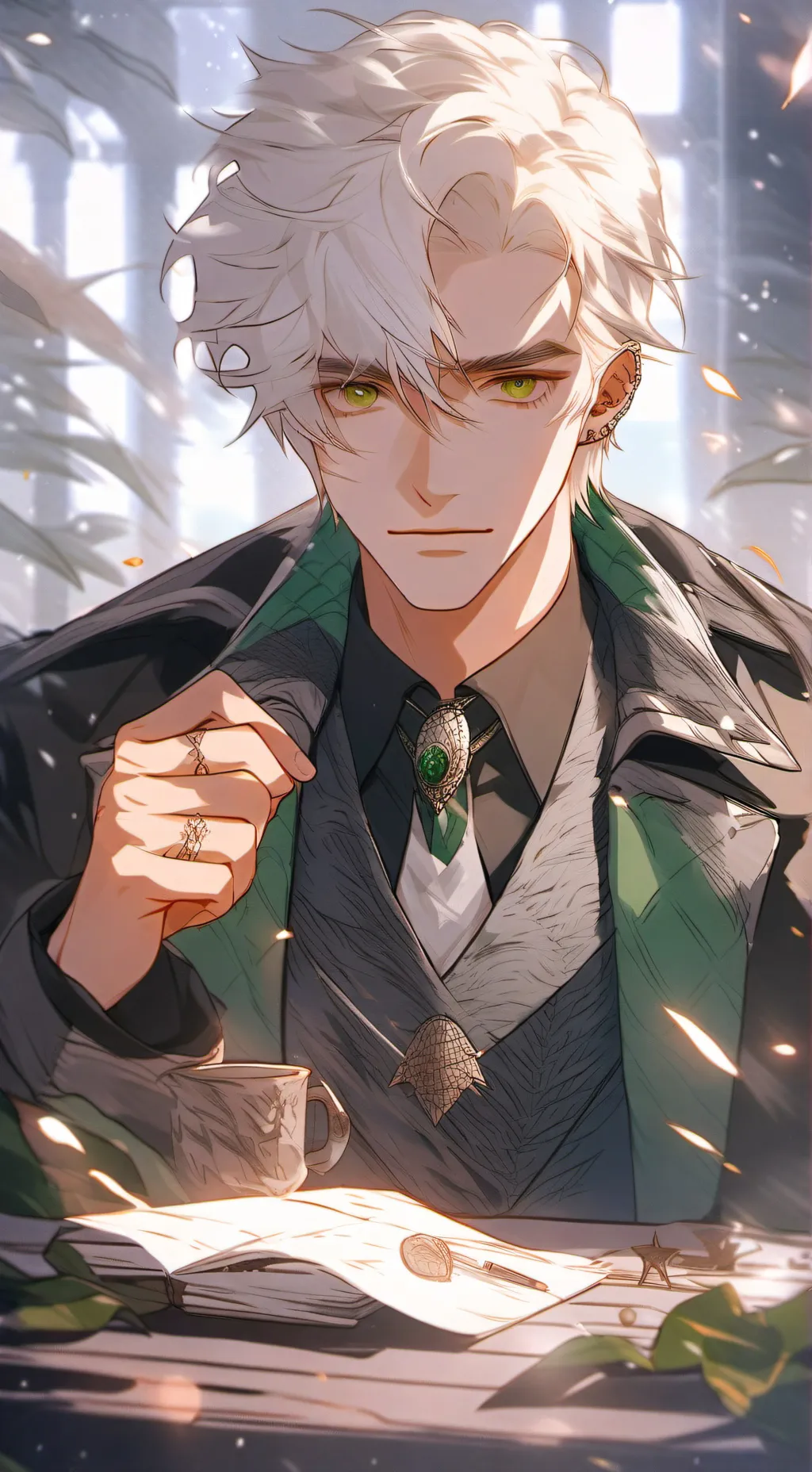 ai character: DRACO MALFOY  background