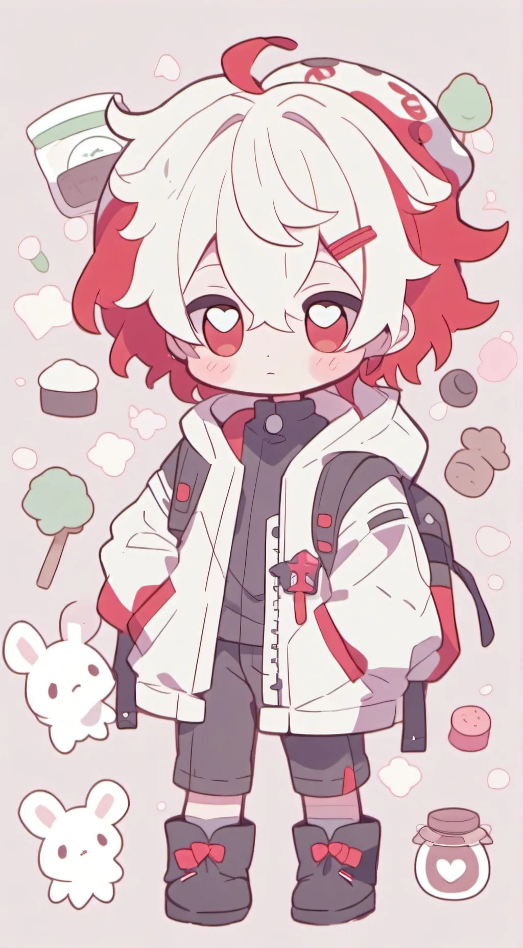 ai character: mha (chibi shoto) background