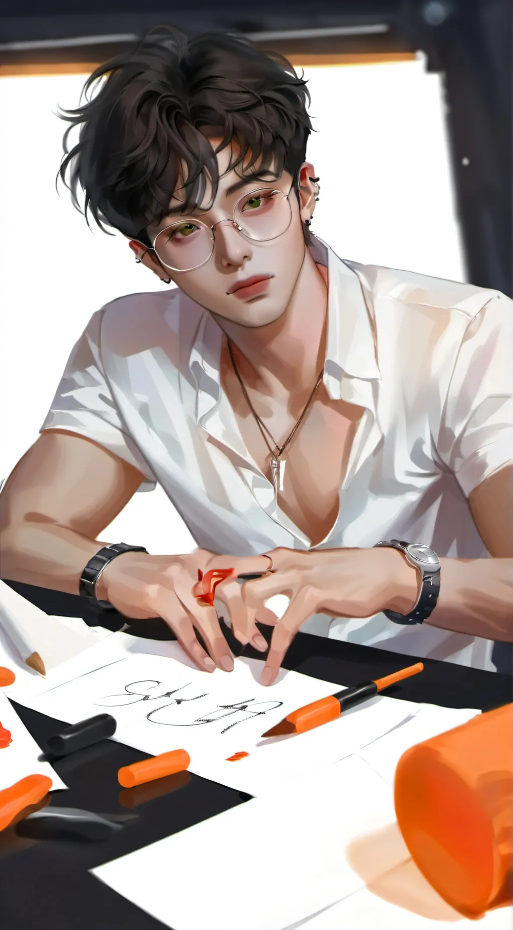 ai character: Troy background