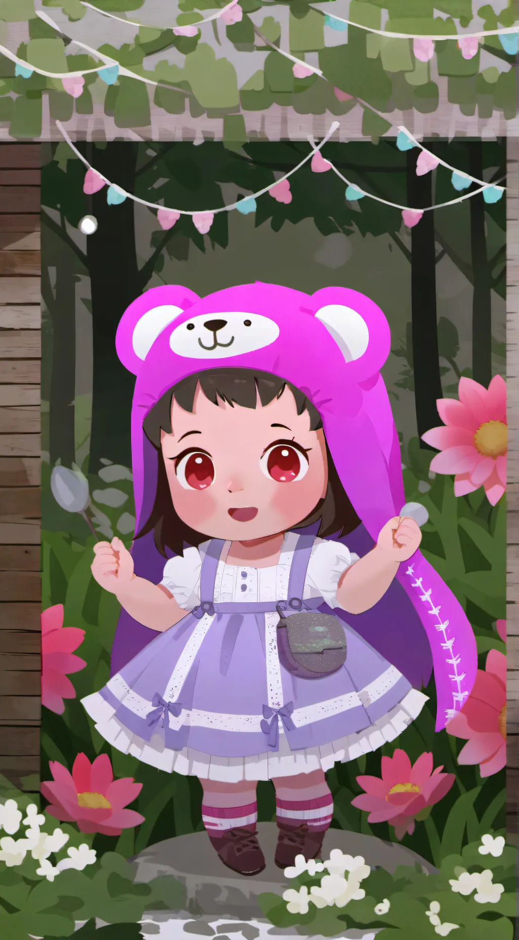 ai character: Bakugo lil sister background