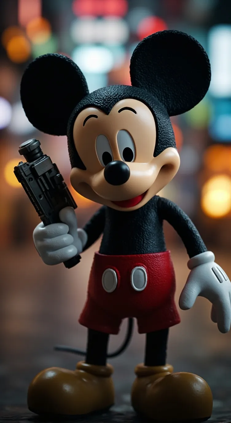 ai character: mickey  latino  background