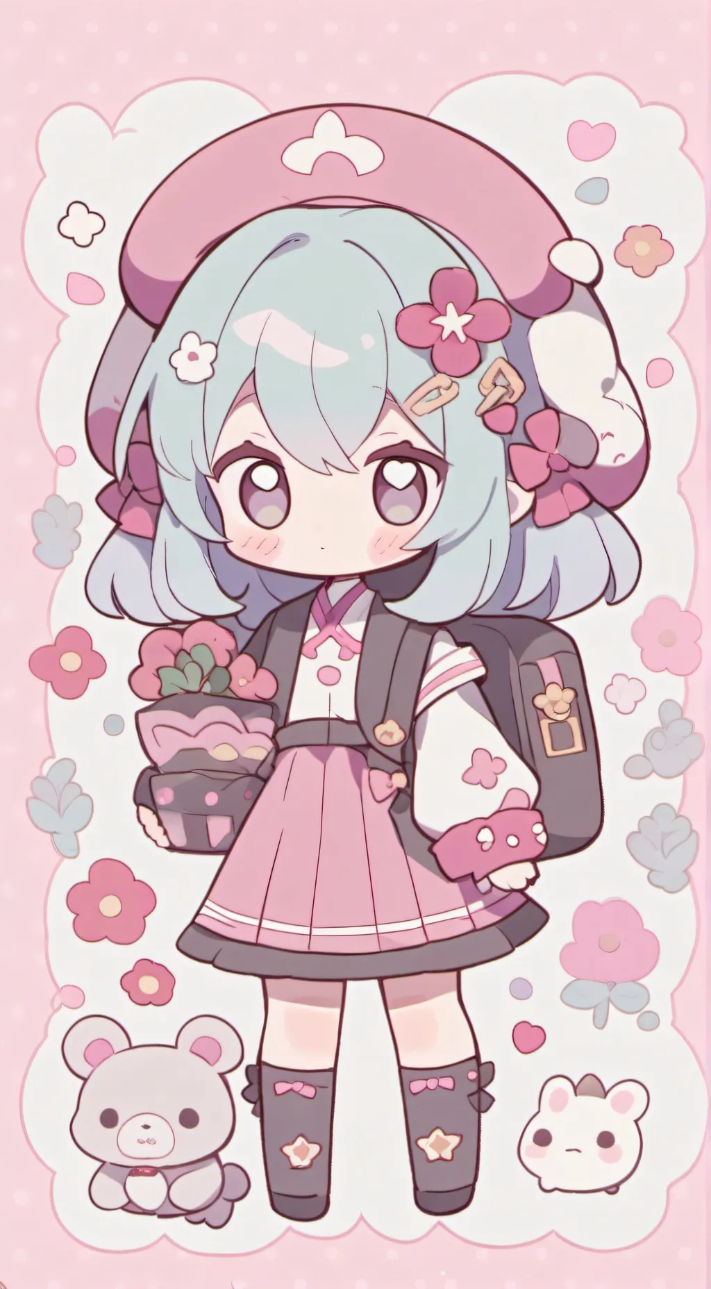 ai character: dandys World background