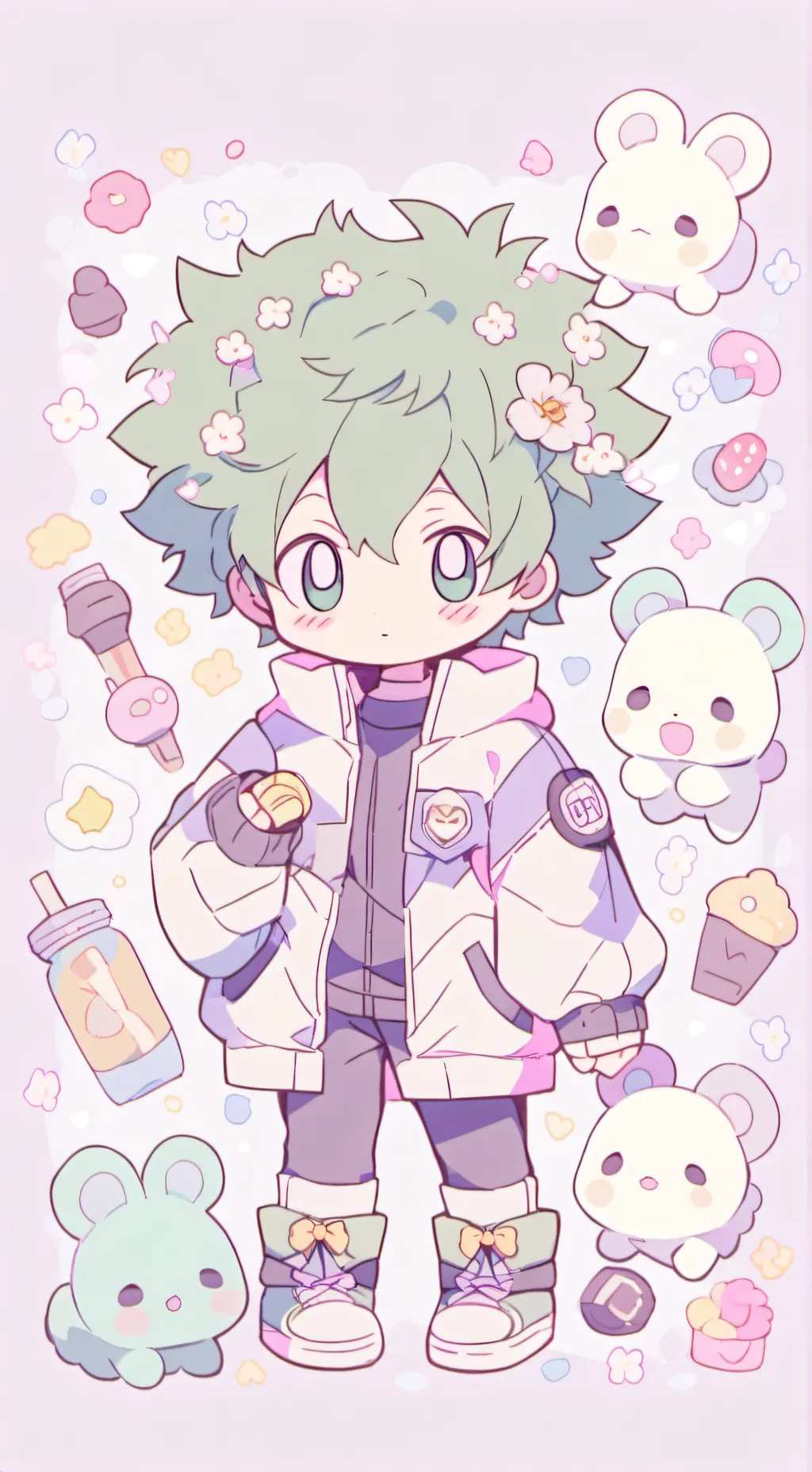 ai character: deku background