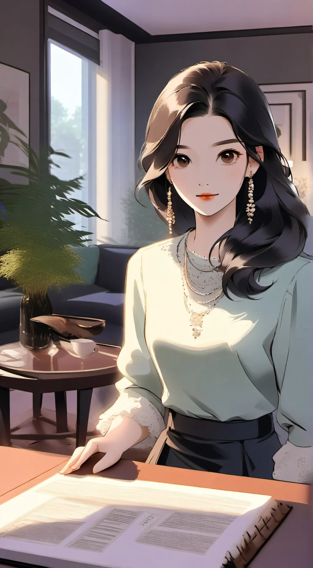 ai character: Lily background