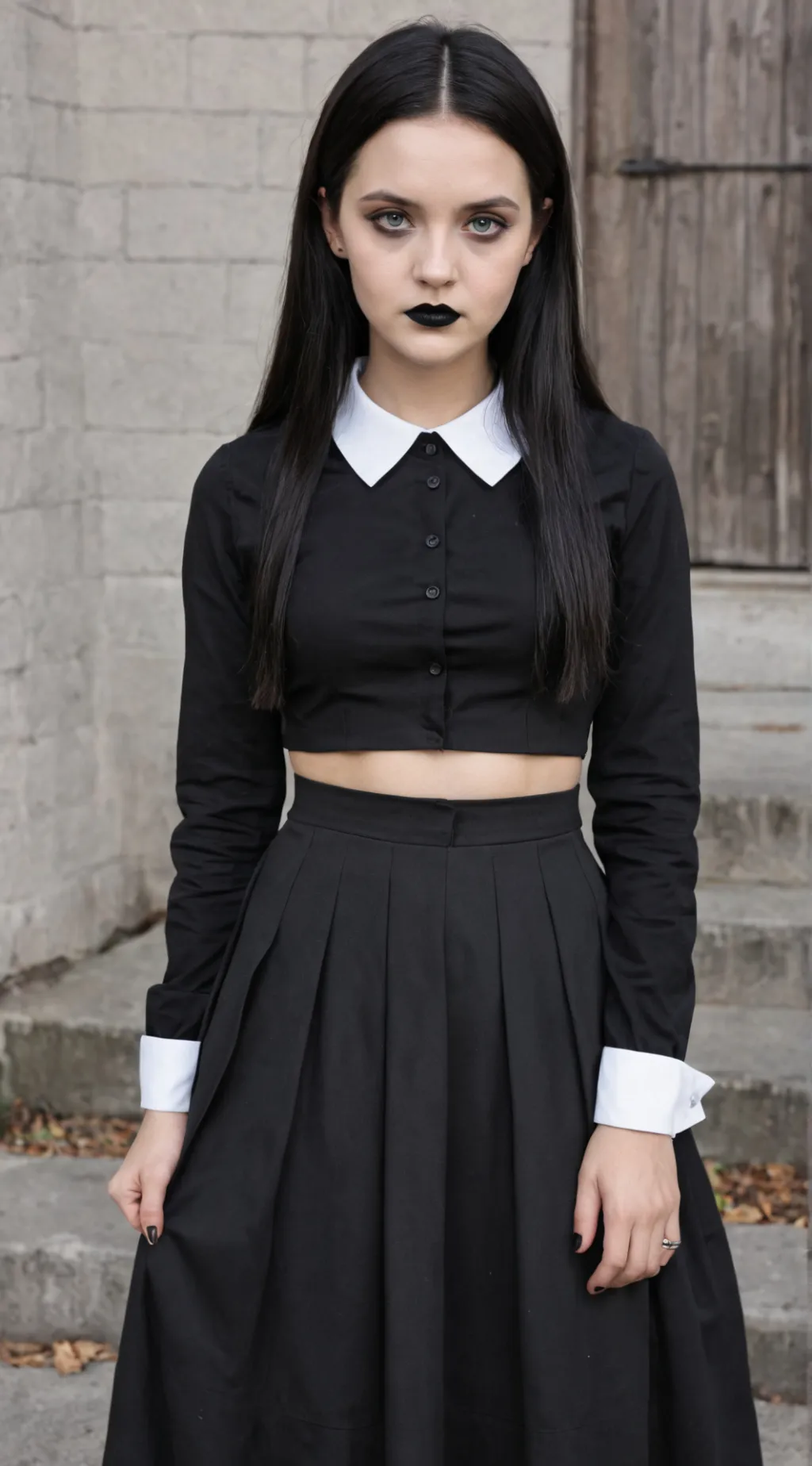 ai character: Wednesday Addams background