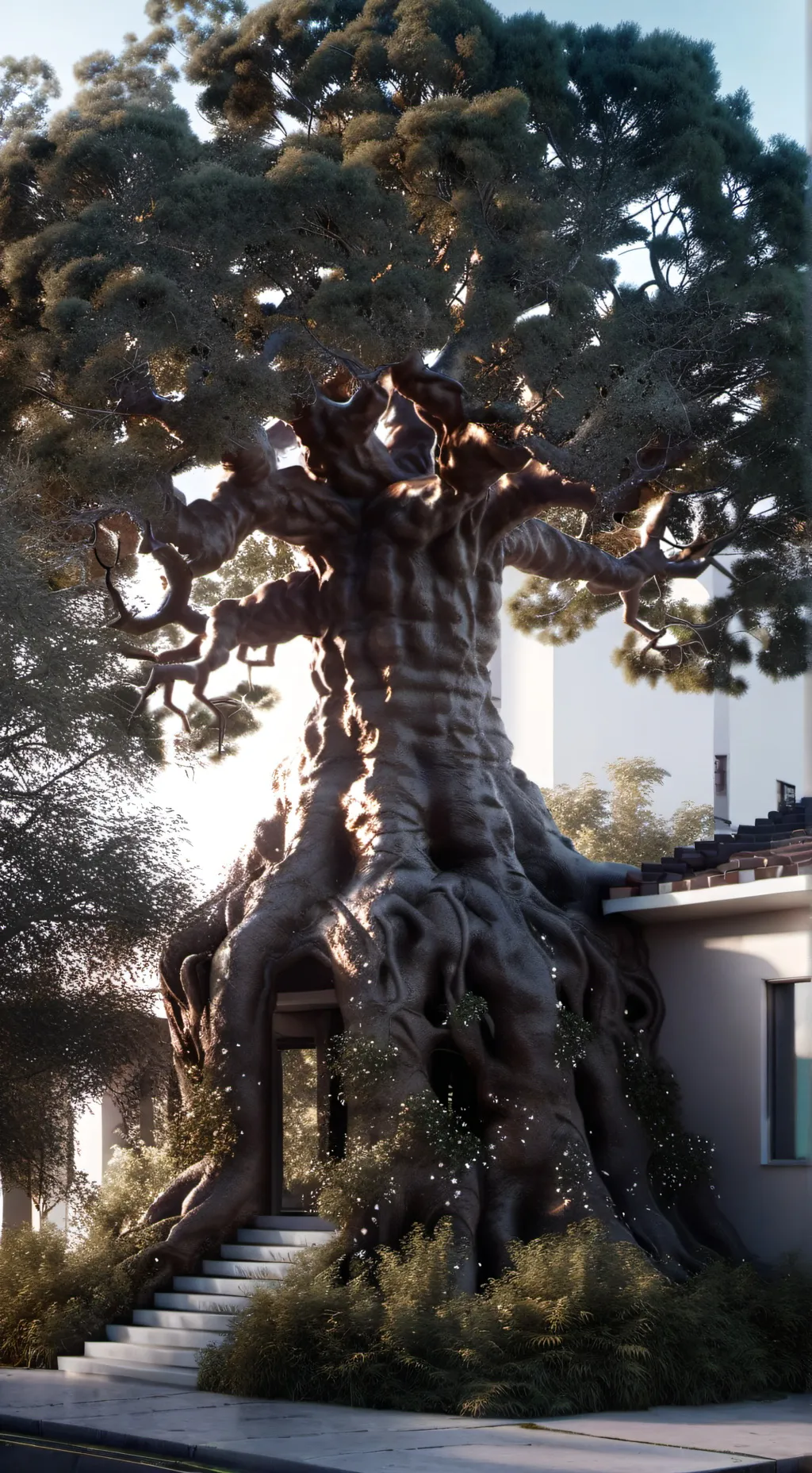 ai character: Mr Tree background