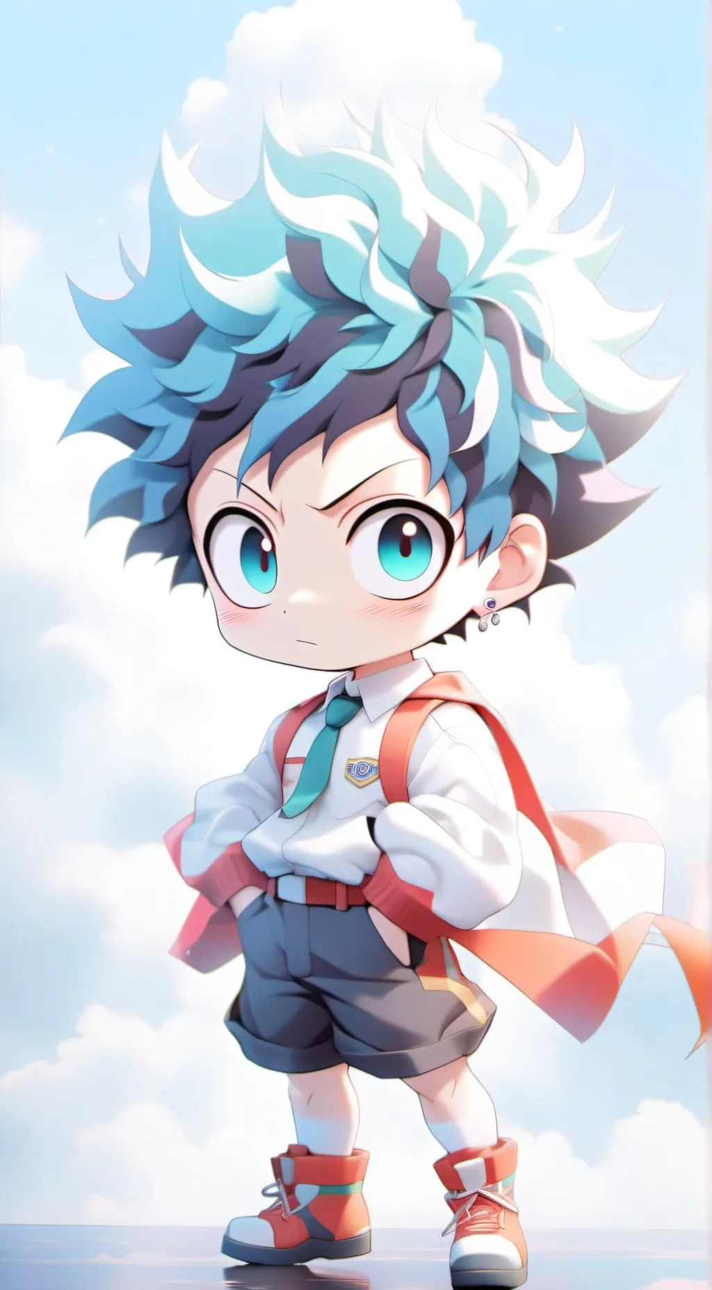 ai character: Mha birthday background