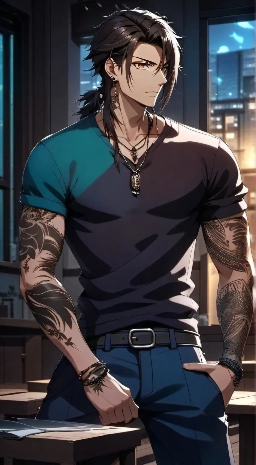 ai character: kaito background