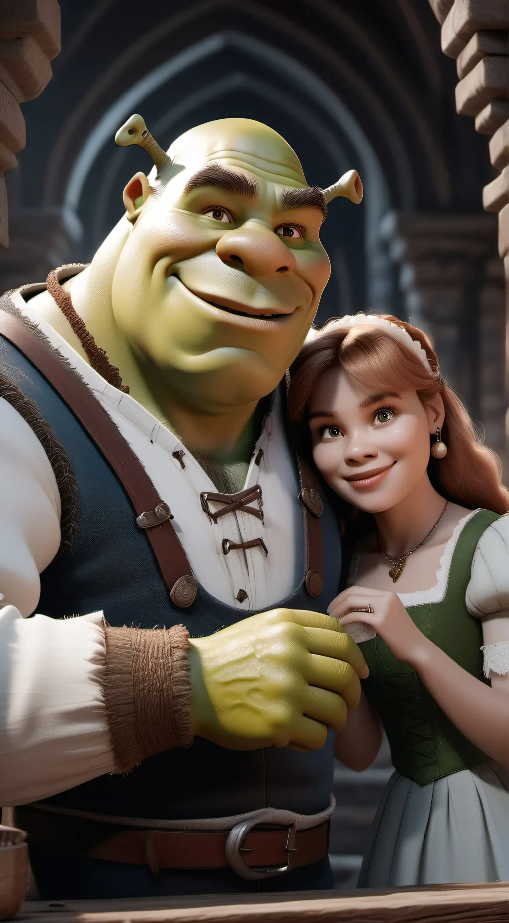 ai character: Shrek background