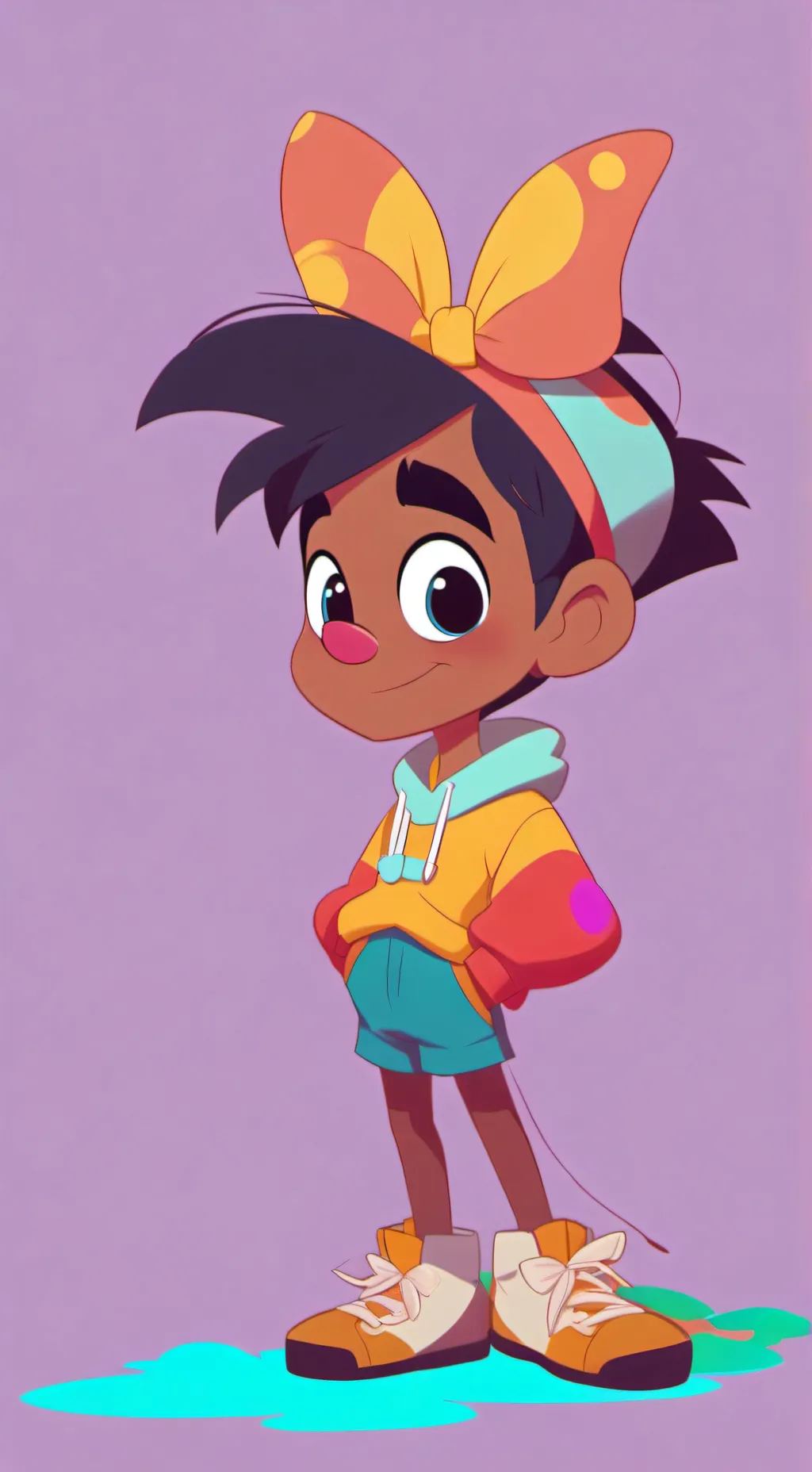 ai character: Thomas & Sprunki background