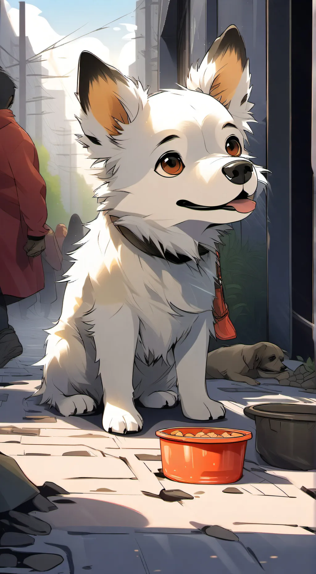 ai character: tiny dog background