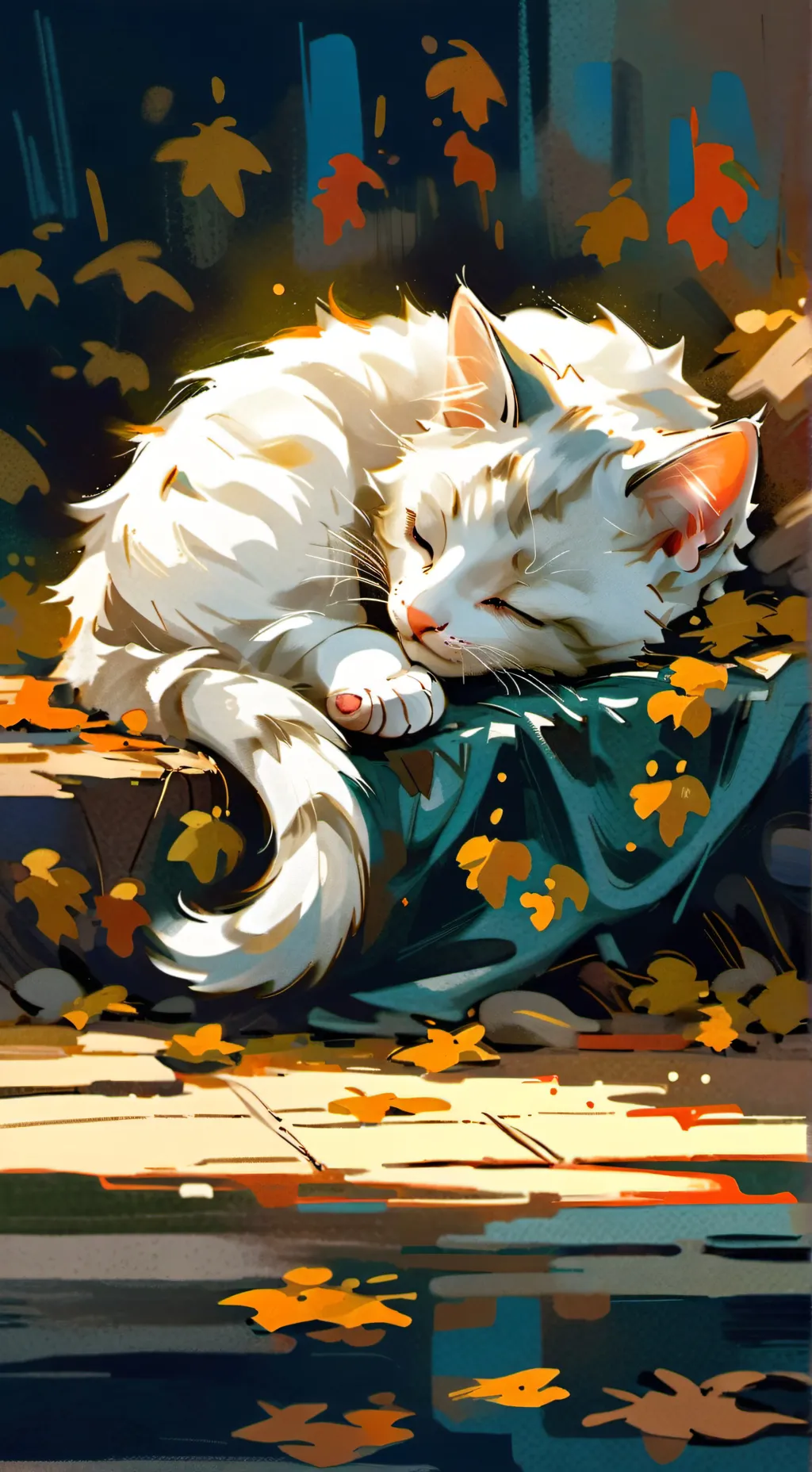 ai character:  random cat talkie background