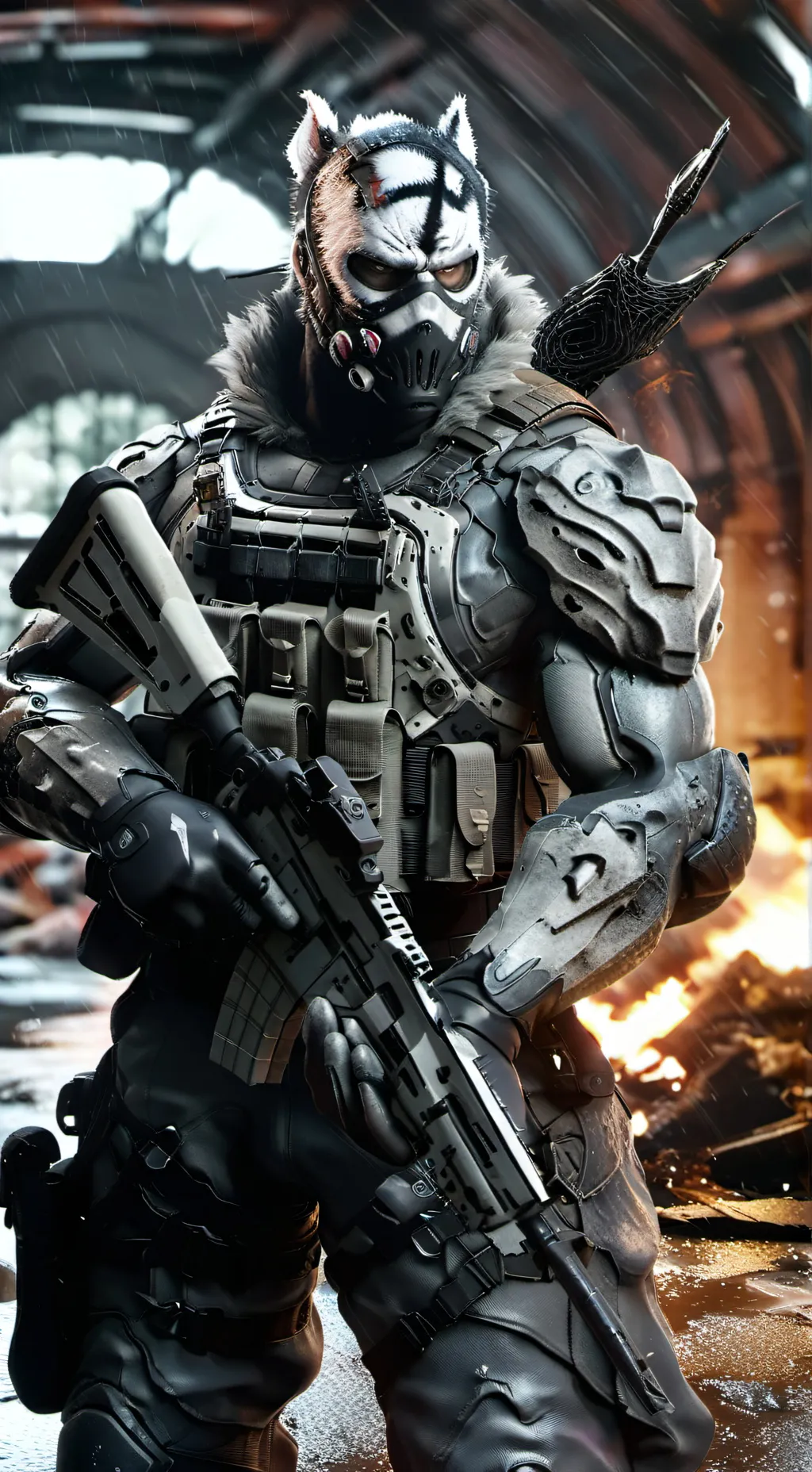 ai character: soldier background
