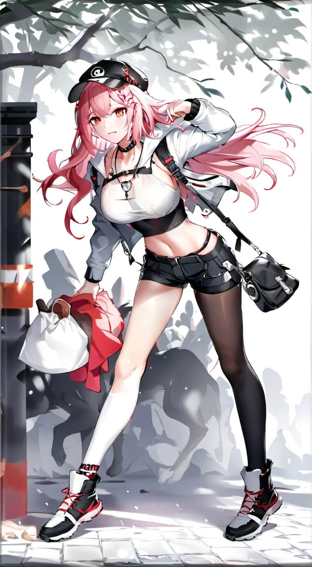 ai character: collage  background