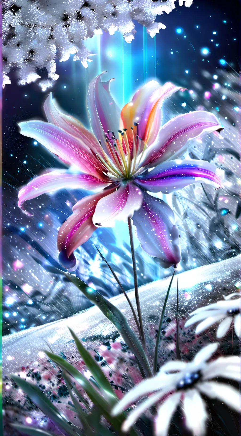 ai character: Moonflower background