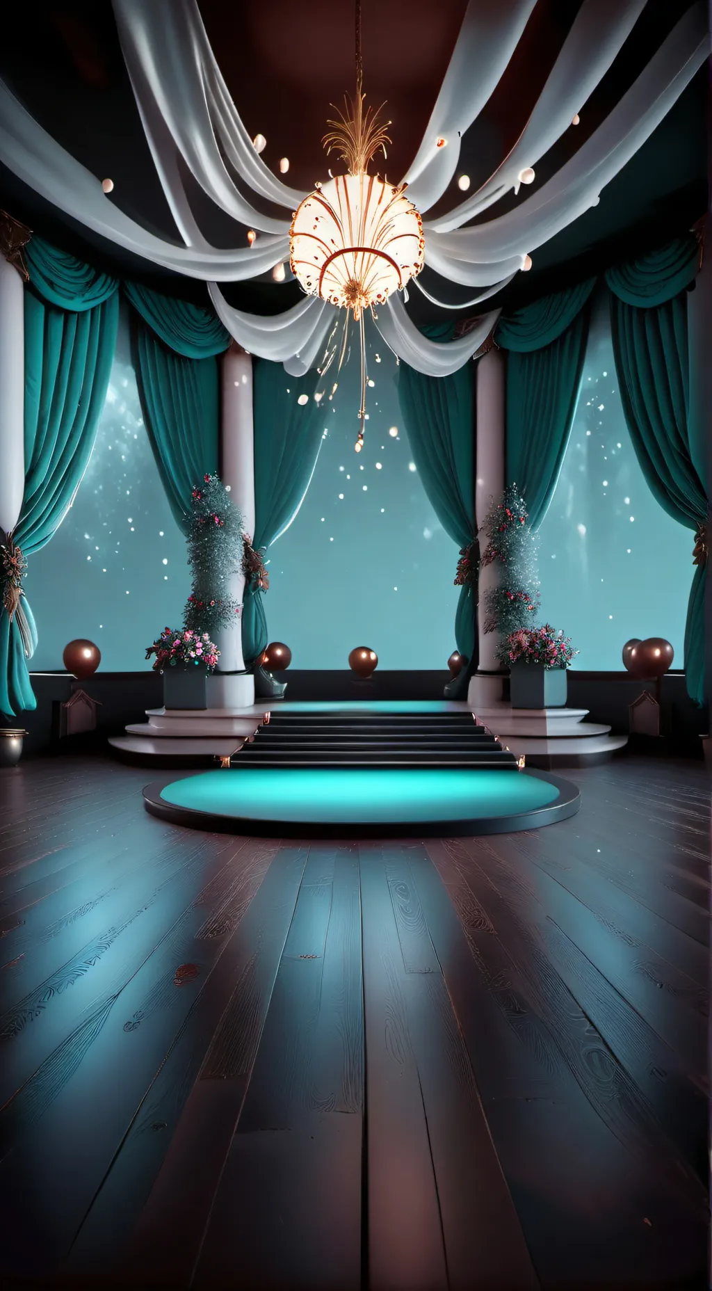 ai character: MHA PROM background