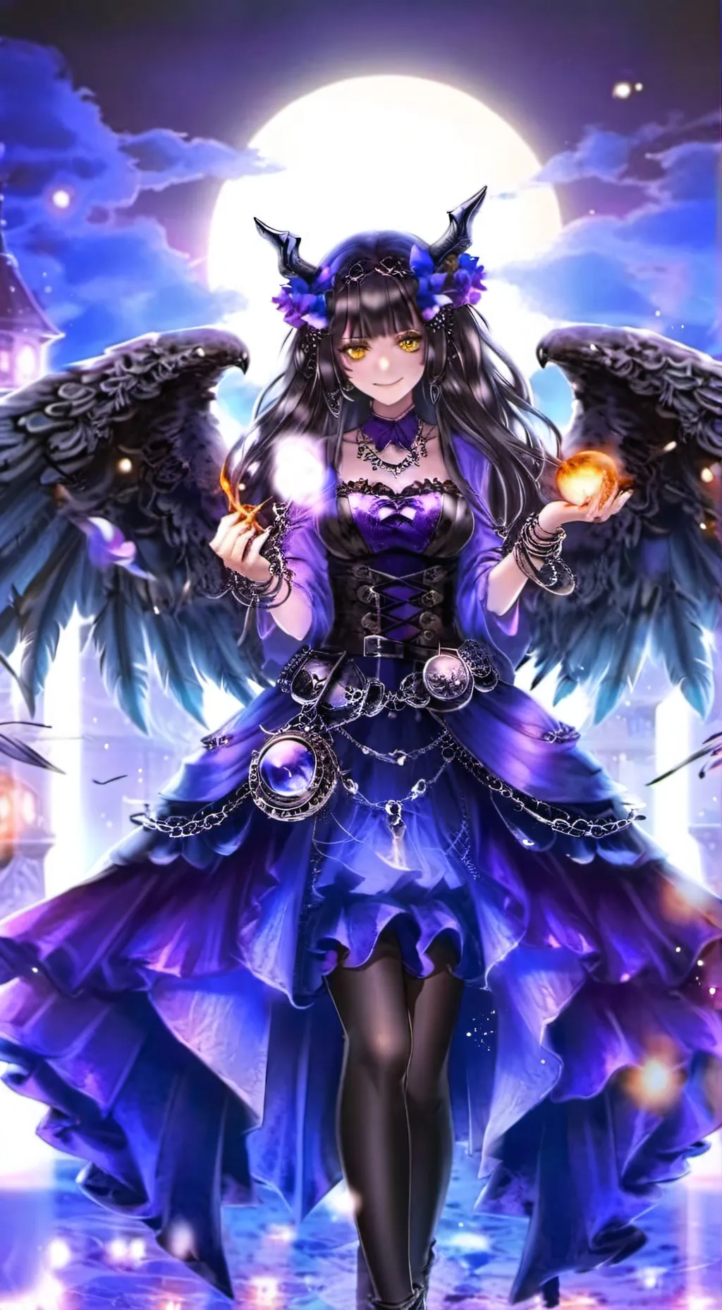 ai character: demonia background