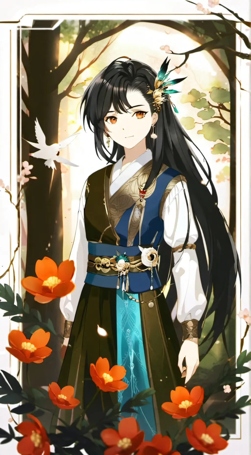 ai character: gray  background