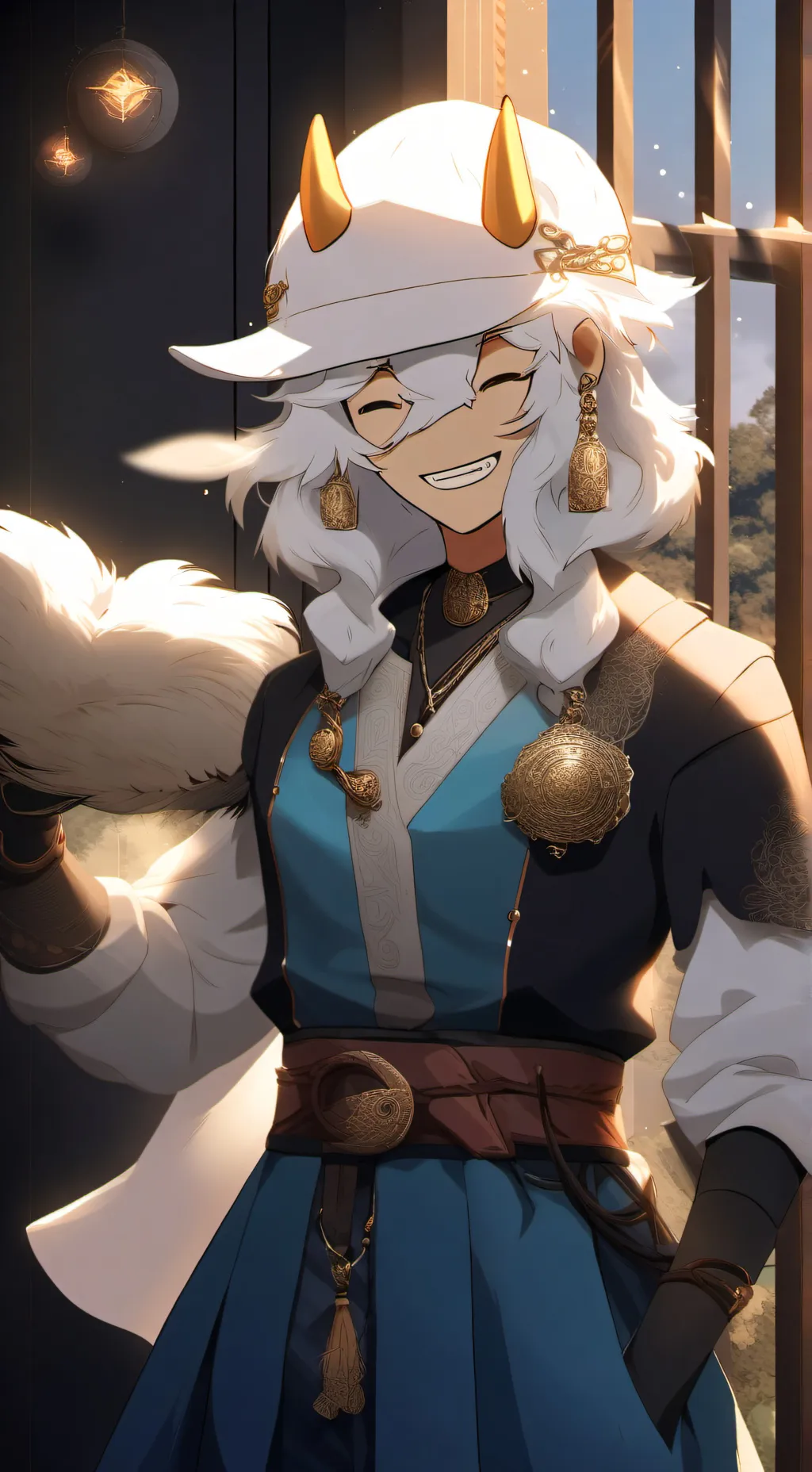 ai character: Focus background