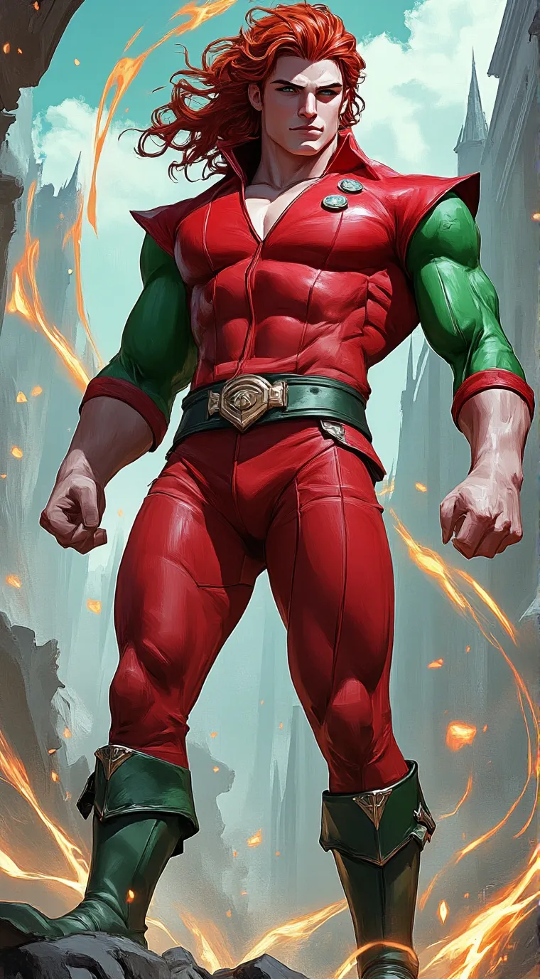 ai character: Strong Man background