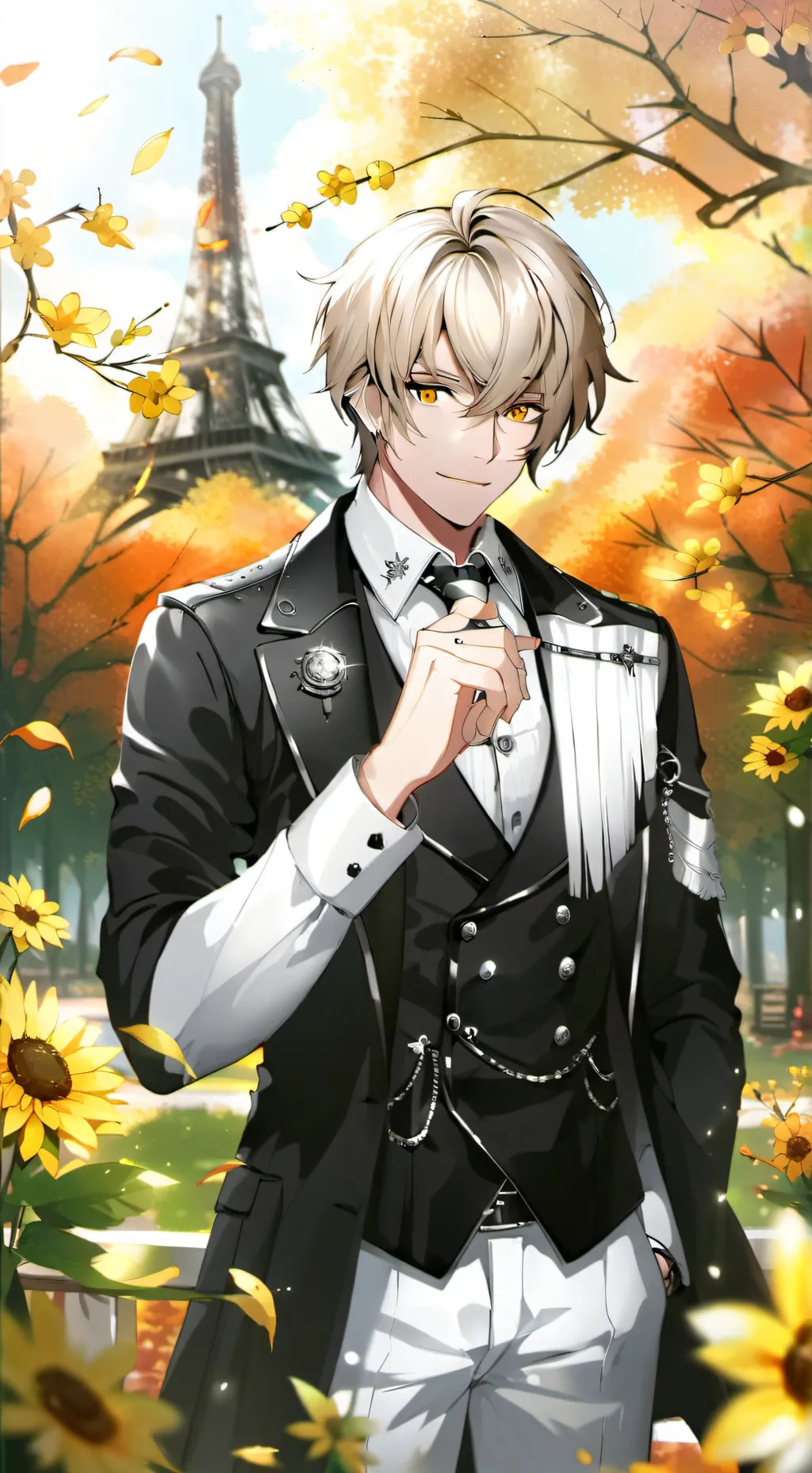 ai character: Adrién Francesco  background