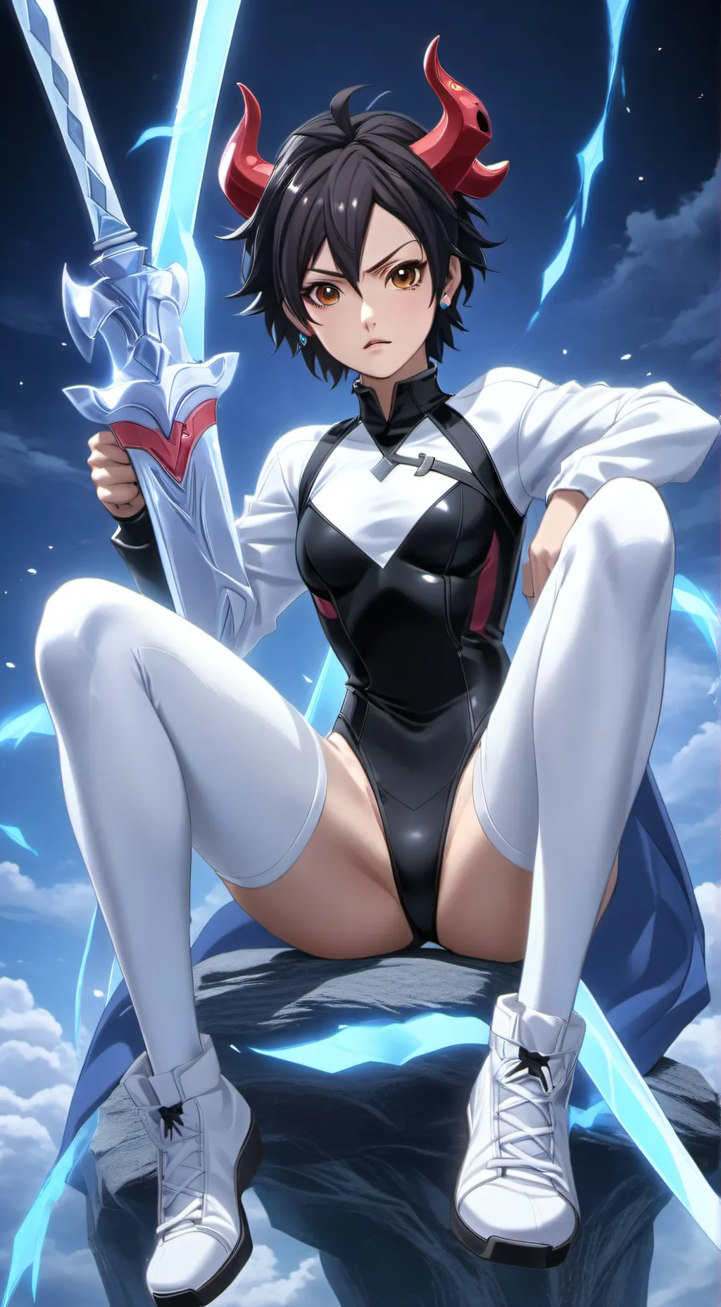 ai character: hollow background