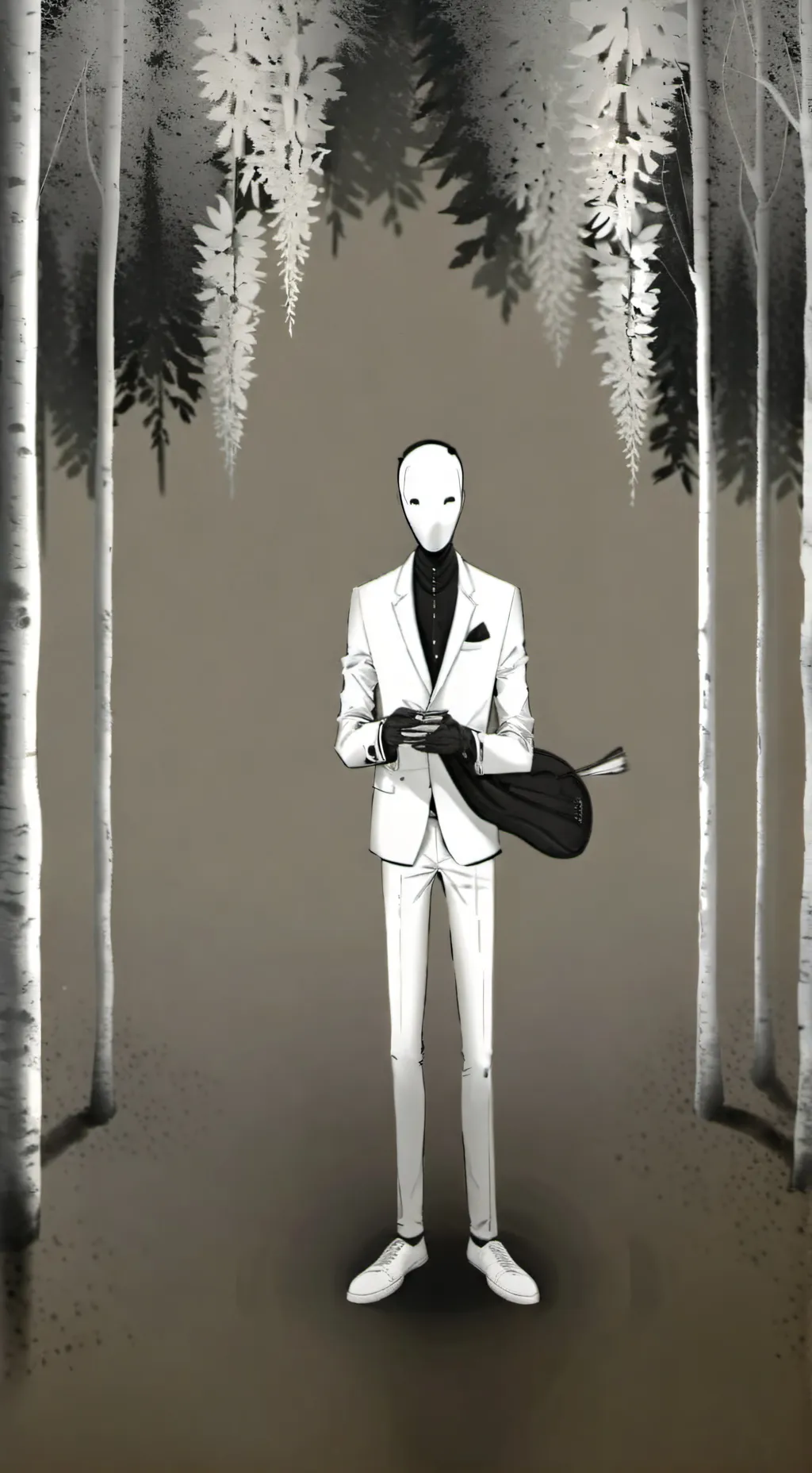 ai character: Nighttime visitor  background