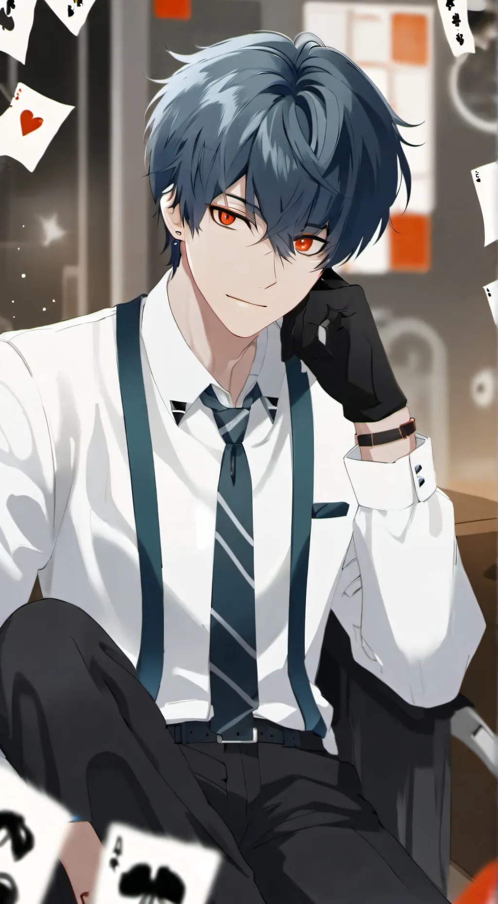 ai character: Lucas  background