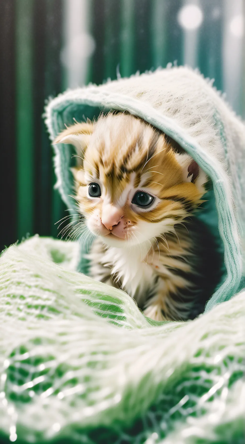 ai character: sad kitten background