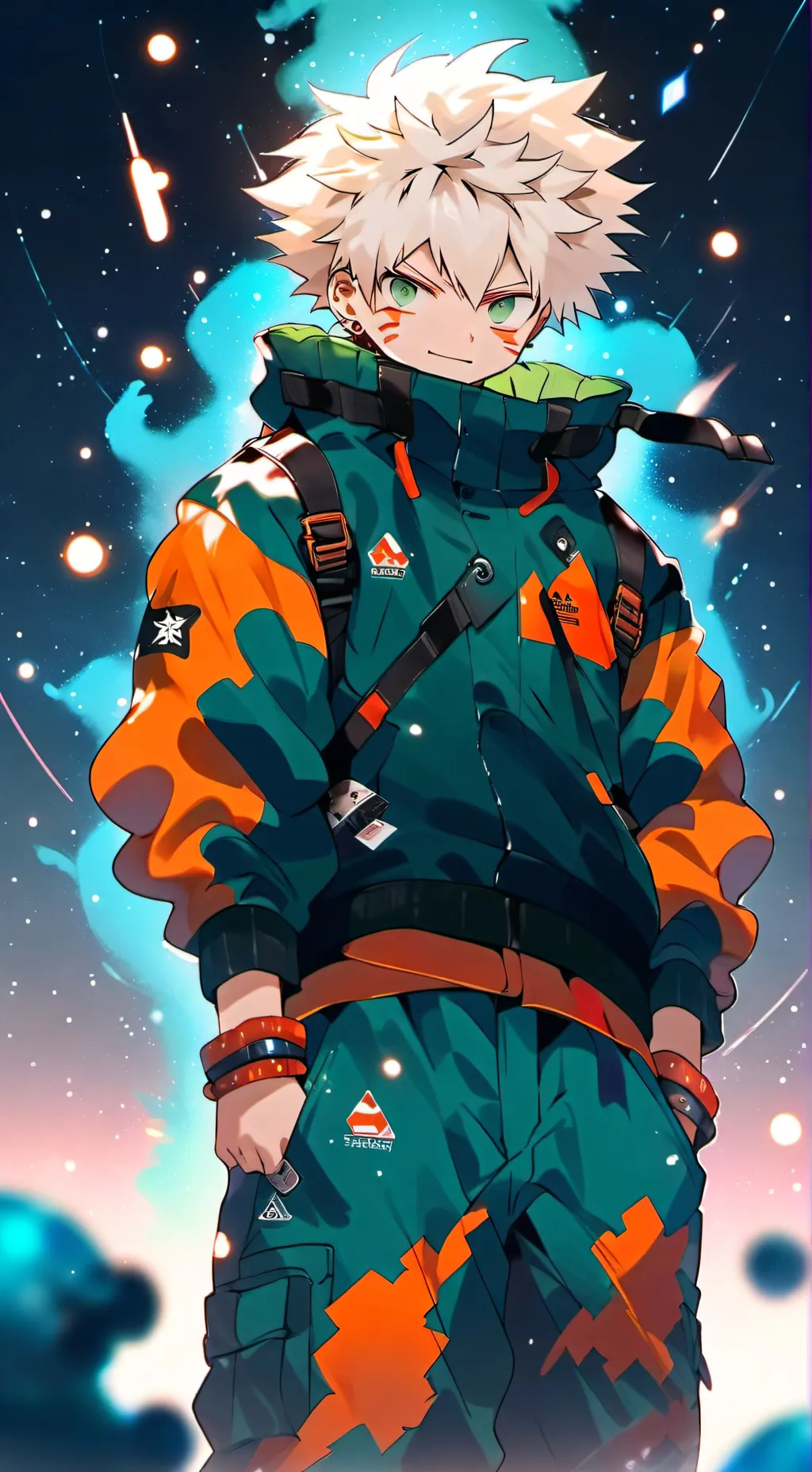 ai character: cumple de kachan  background