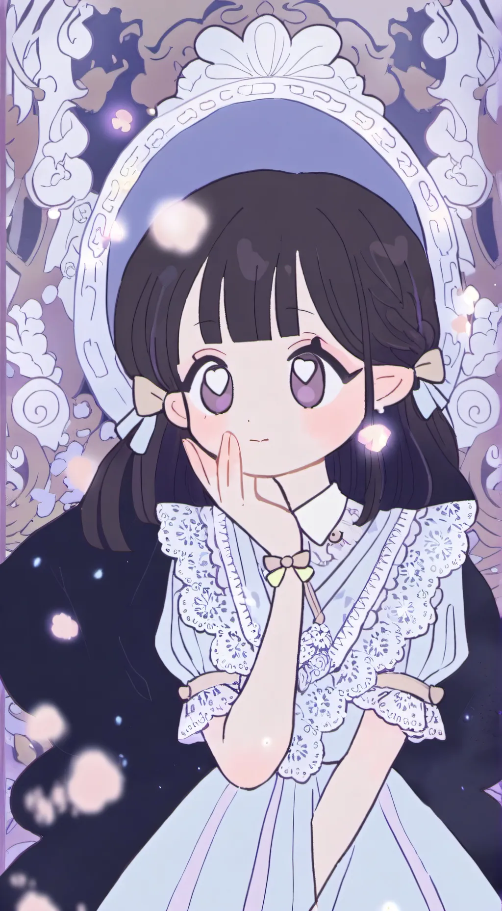 ai character: hermana pequeña background