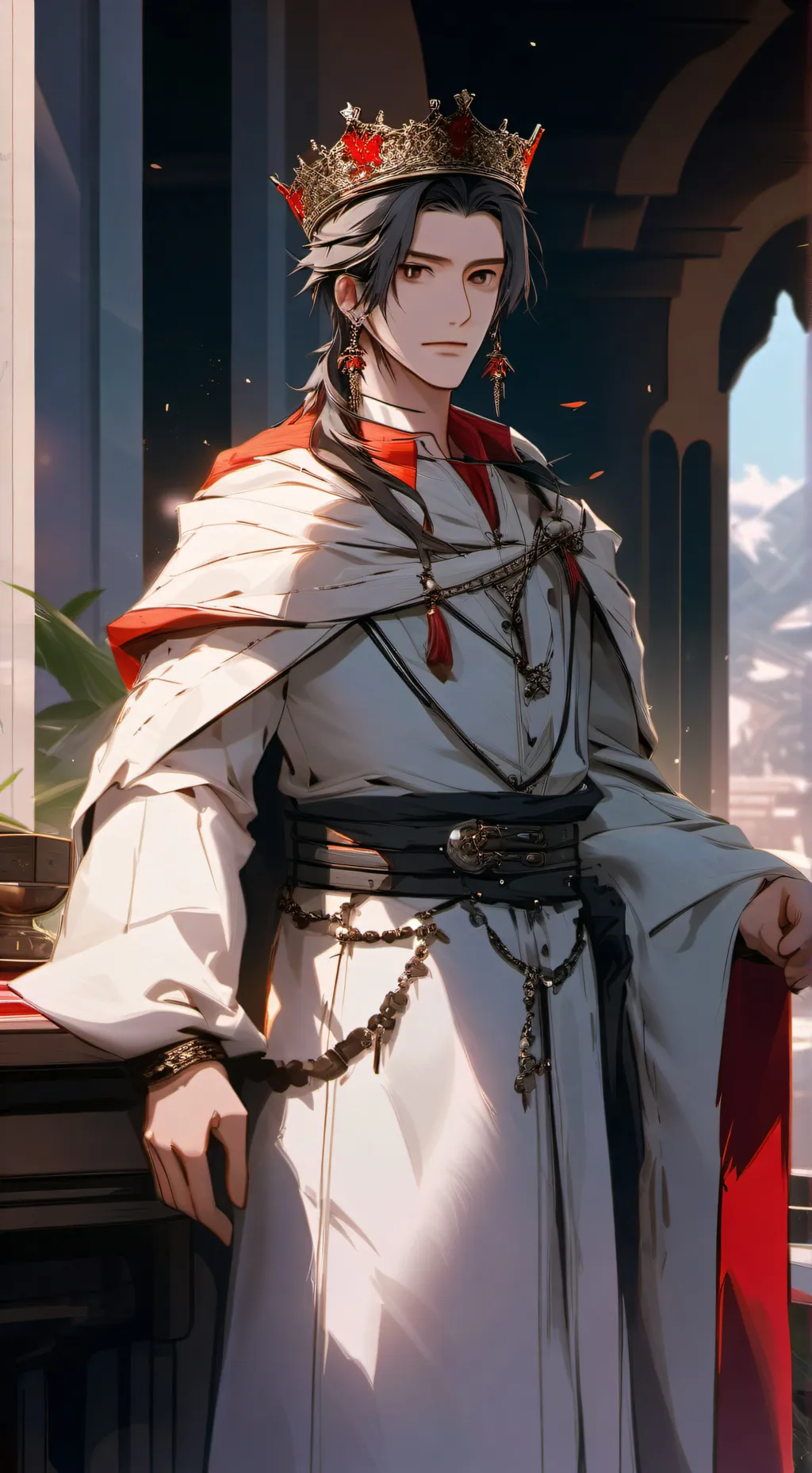 ai character: King George X background
