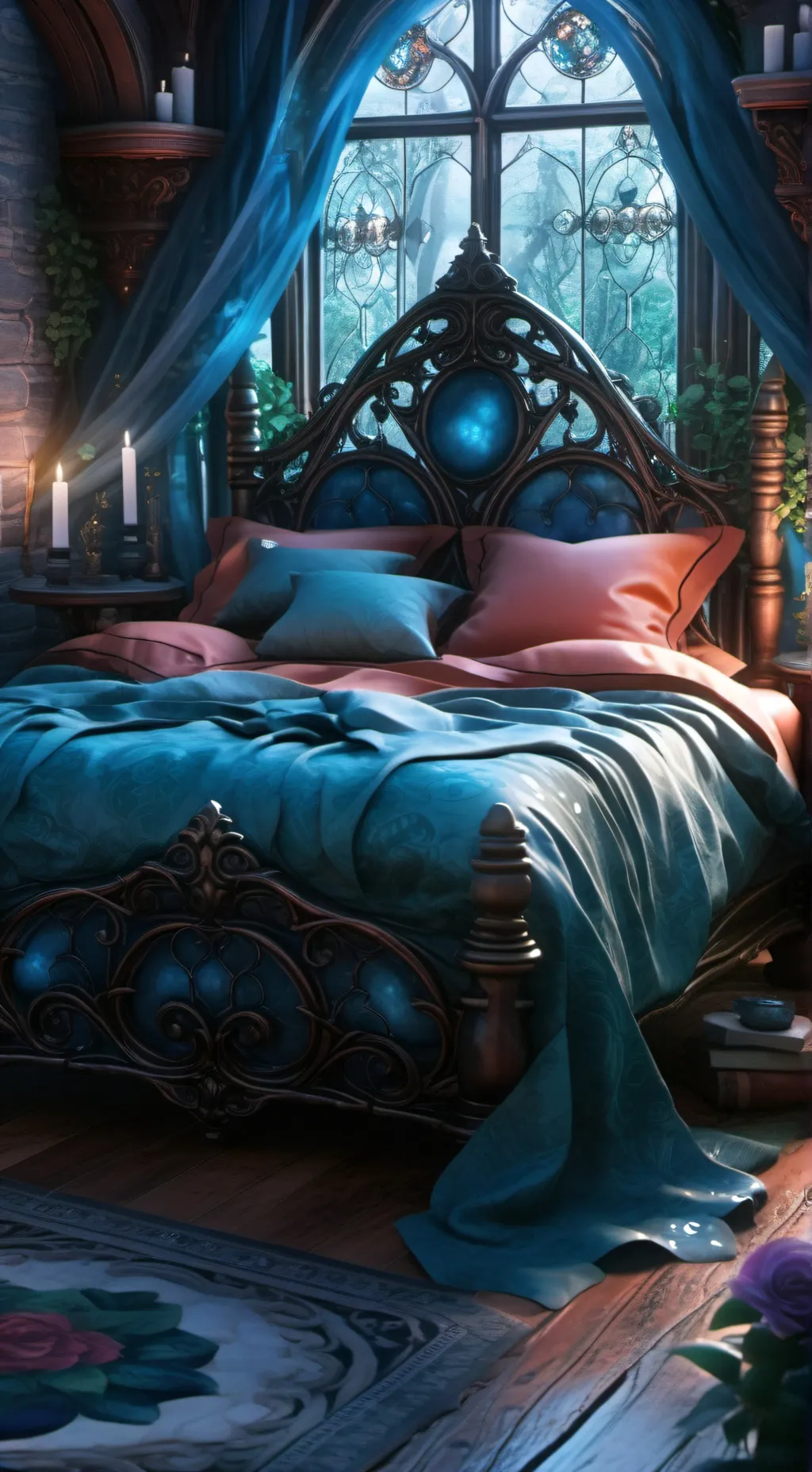 ai character: MD Sleepover background